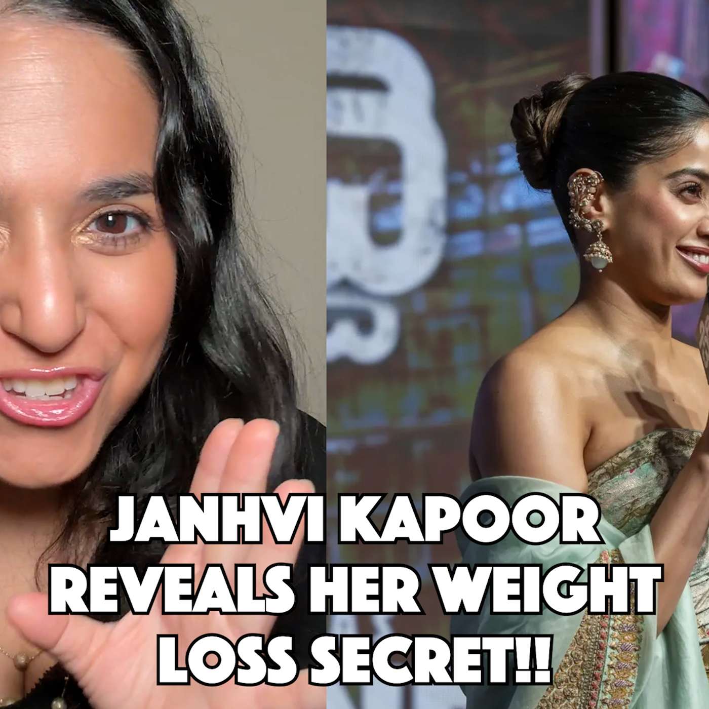 Janhvi Kapoor Shares Weight Loss Secret Promoting "Peddi" episode artwork