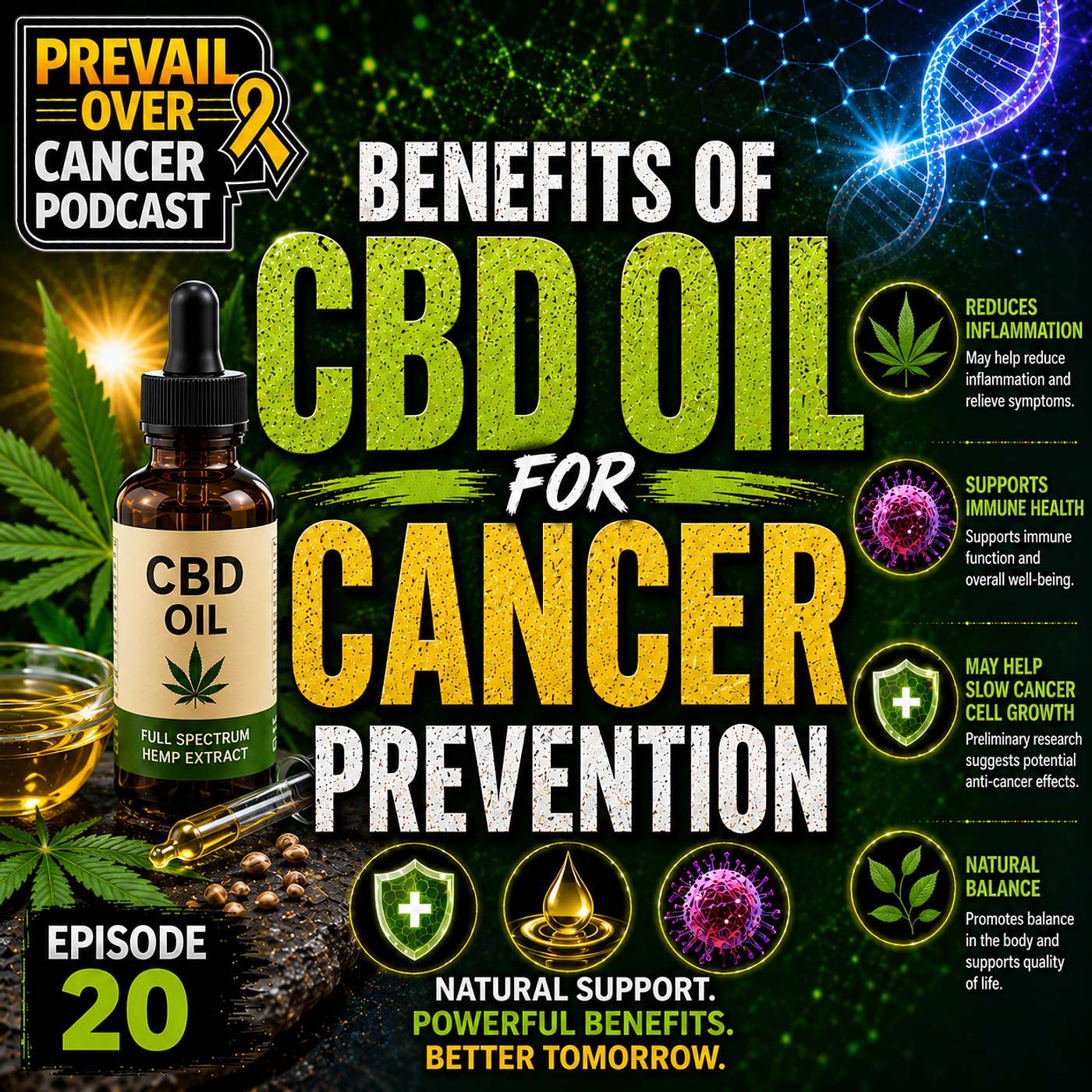 Benefits Of CBD Oil On Cancer Prevention episode artwork