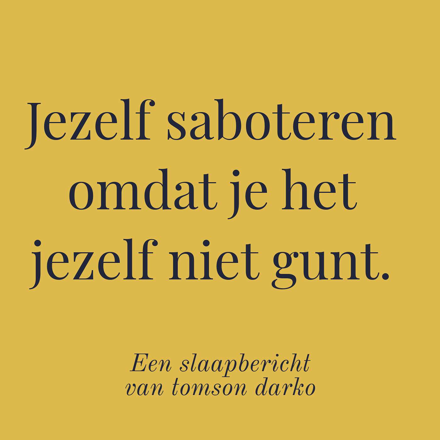 dag 1 - zelfhaat opheffen