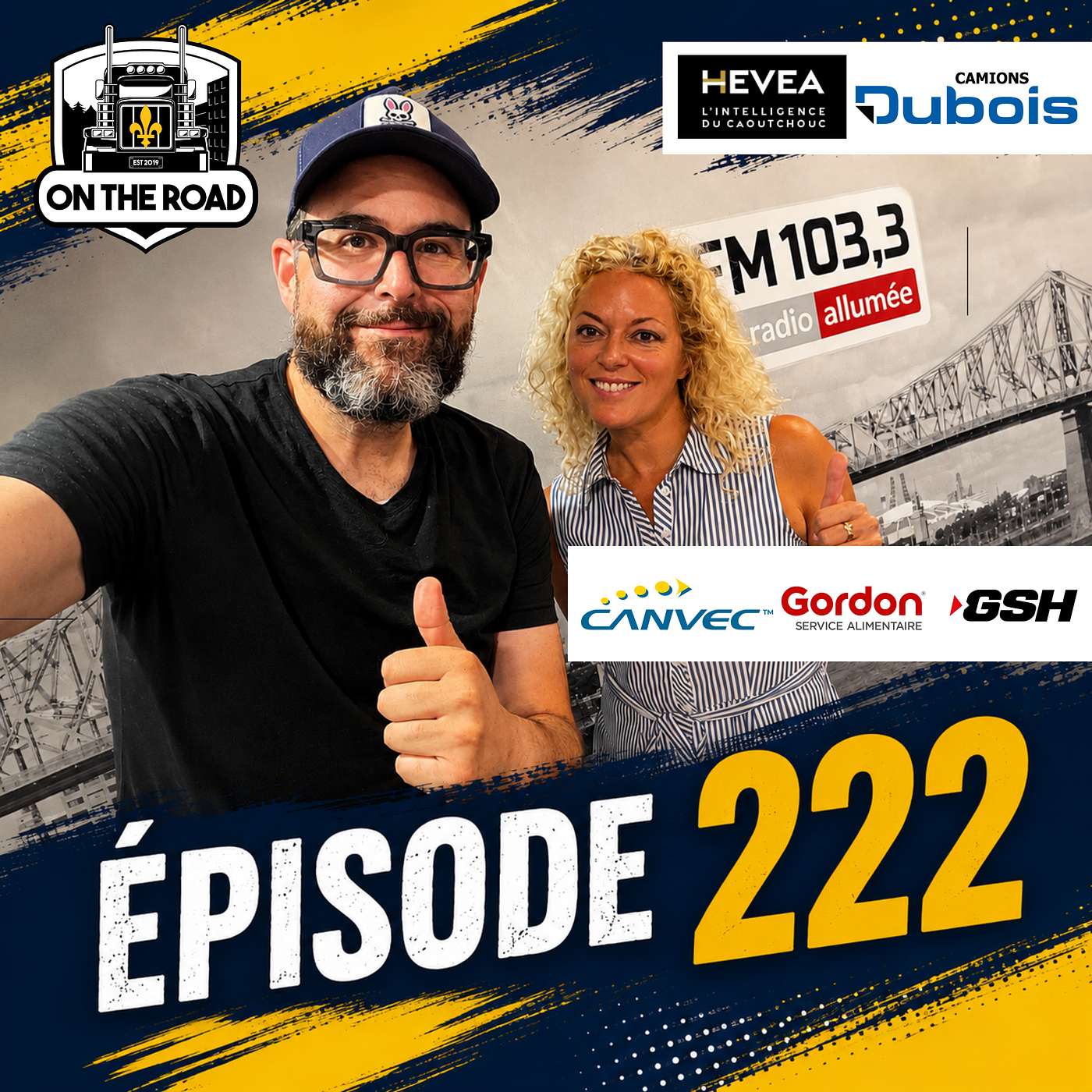 Épisode 222 – On the Road Québec – Marie de Transport Hervé Lemieux en studio episode artwork