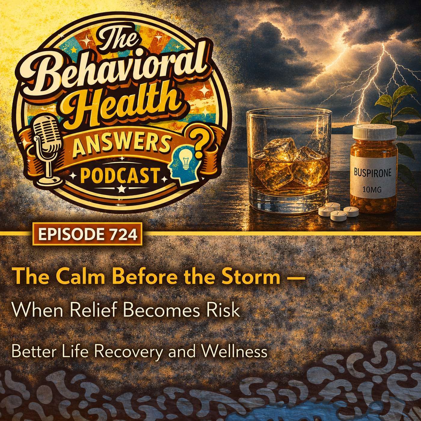 Episode 724: The Calm Before the Storm - When Relief Becomes Risk | Better Life Recovery and Wellness episode artwork