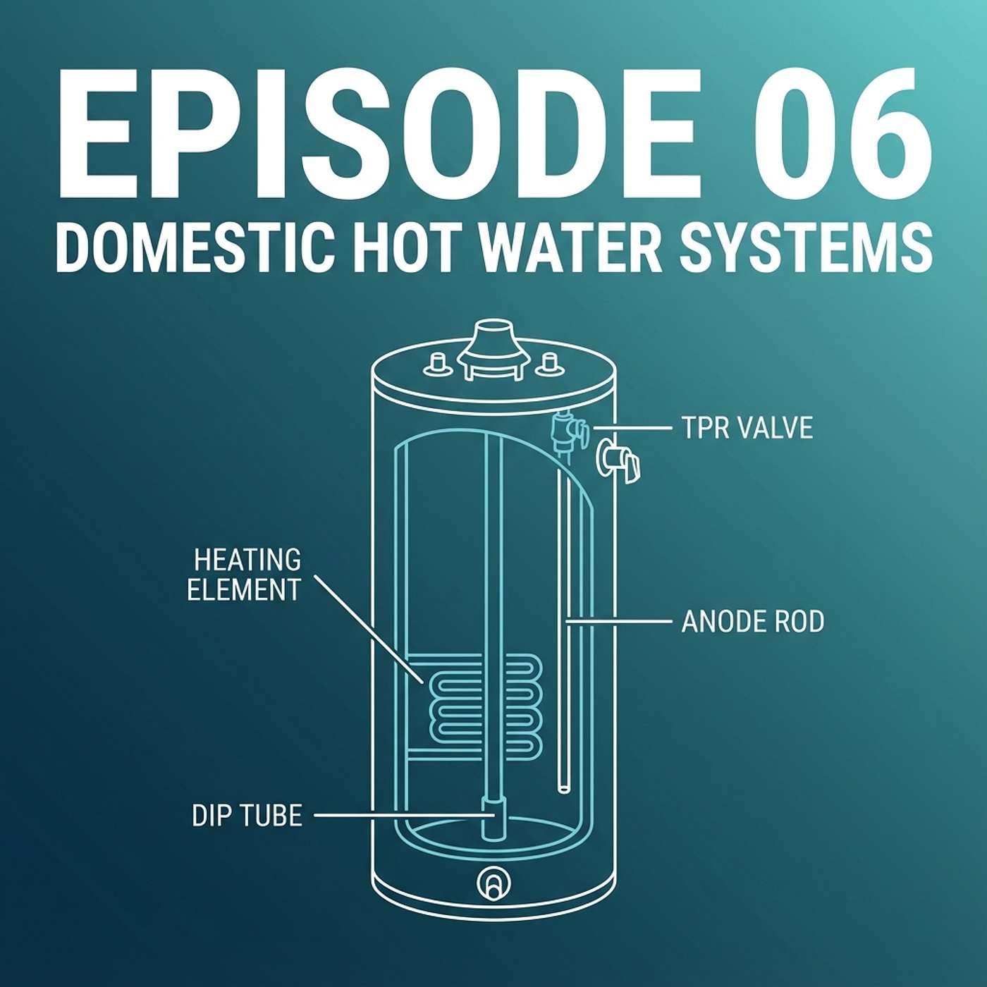 06 - Domestic Hot Water Systems - Storage Tank and Tankless Water Heaters episode artwork