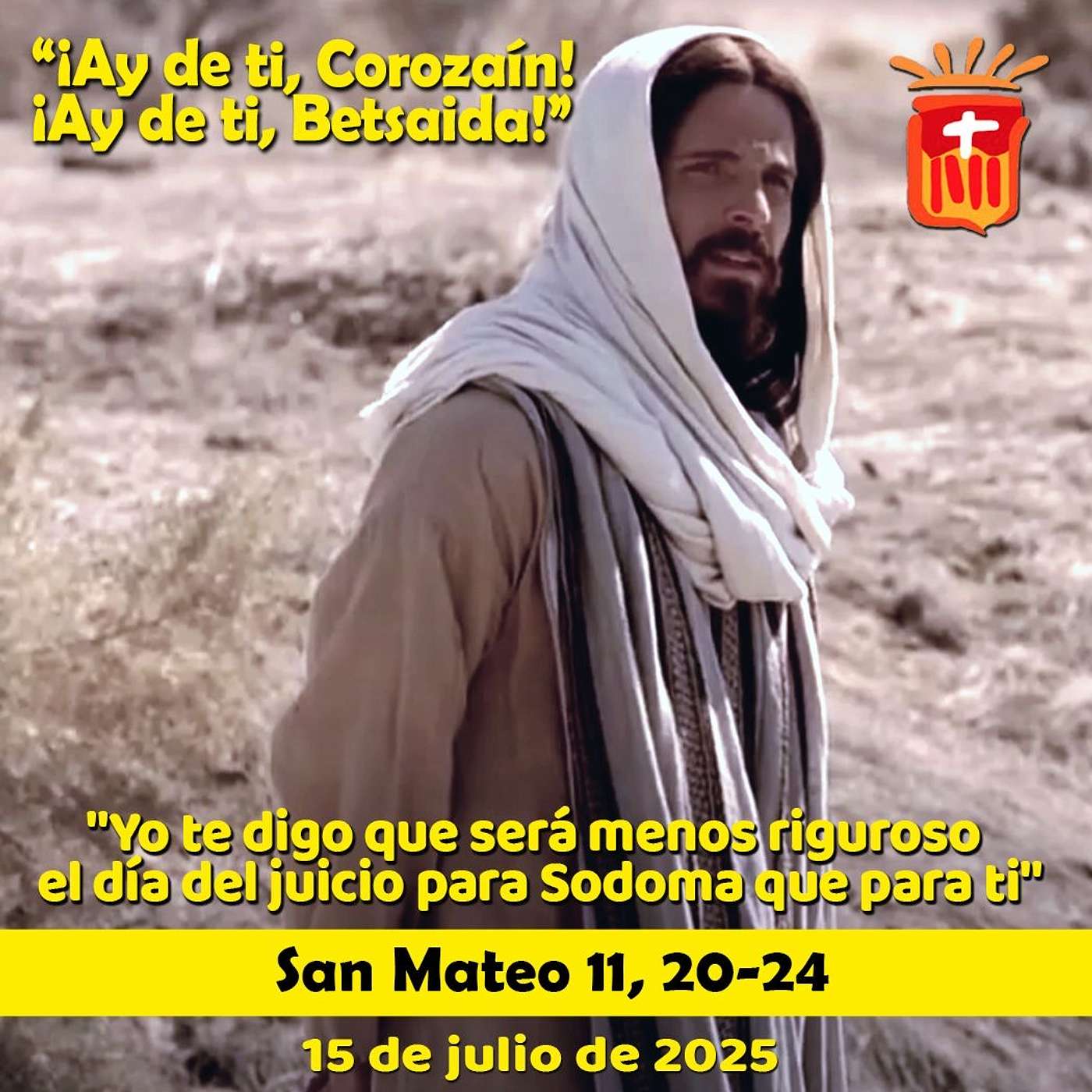 2025-07-15 San Mateo 11, 20-24: Martes XV Ordinario