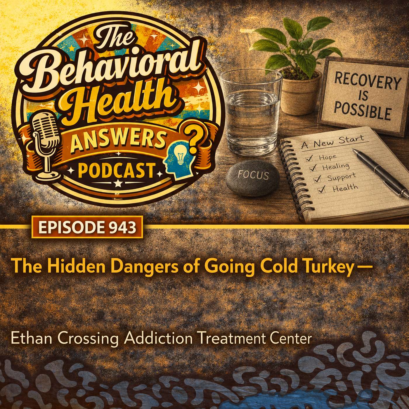Episode 943: The Hidden Dangers of Going Cold Turkey | Ethan Crossing Addiction Treatment Center episode artwork