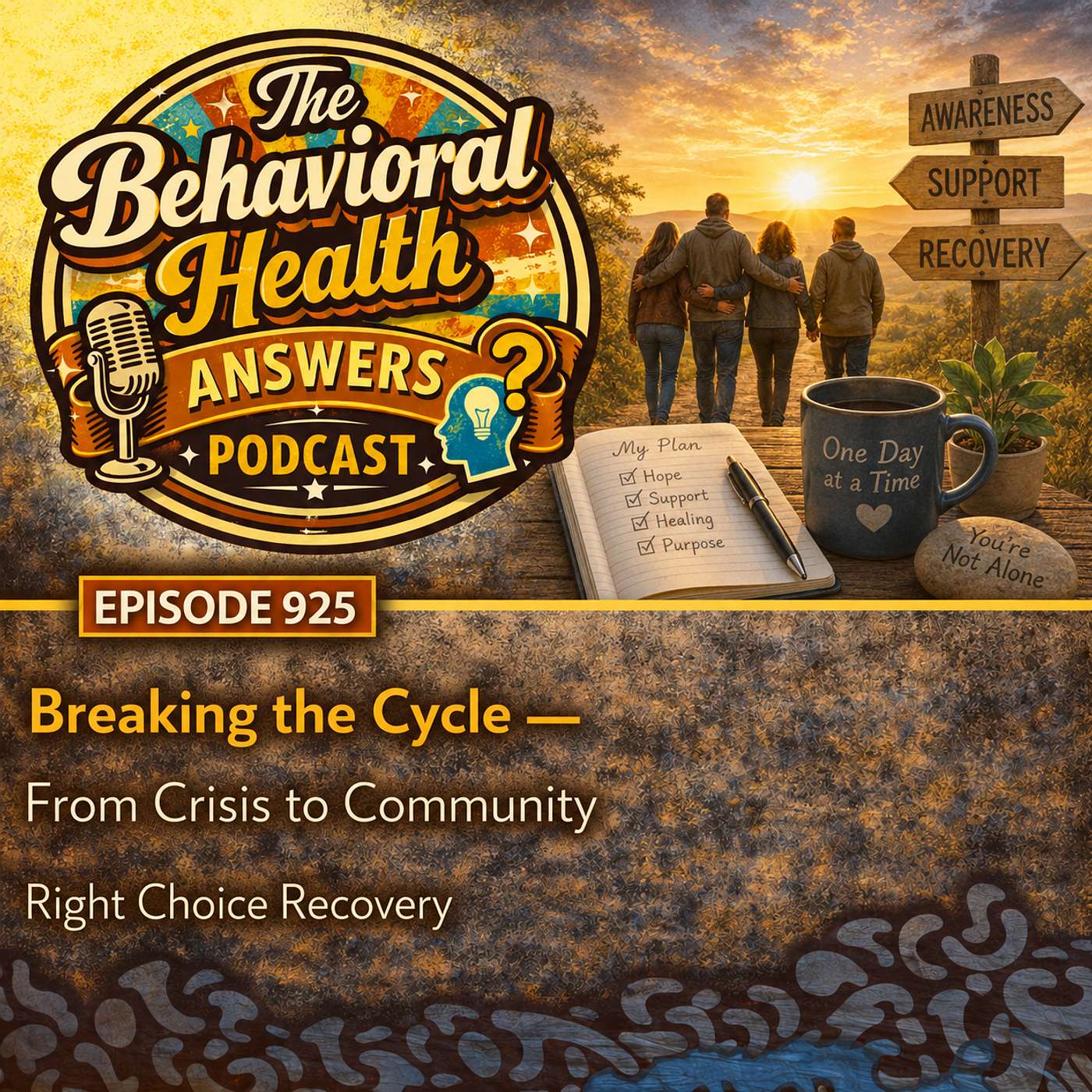 Episode 925: Breaking the Cycle - From Crisis to Community | Right Choice Recovery episode artwork