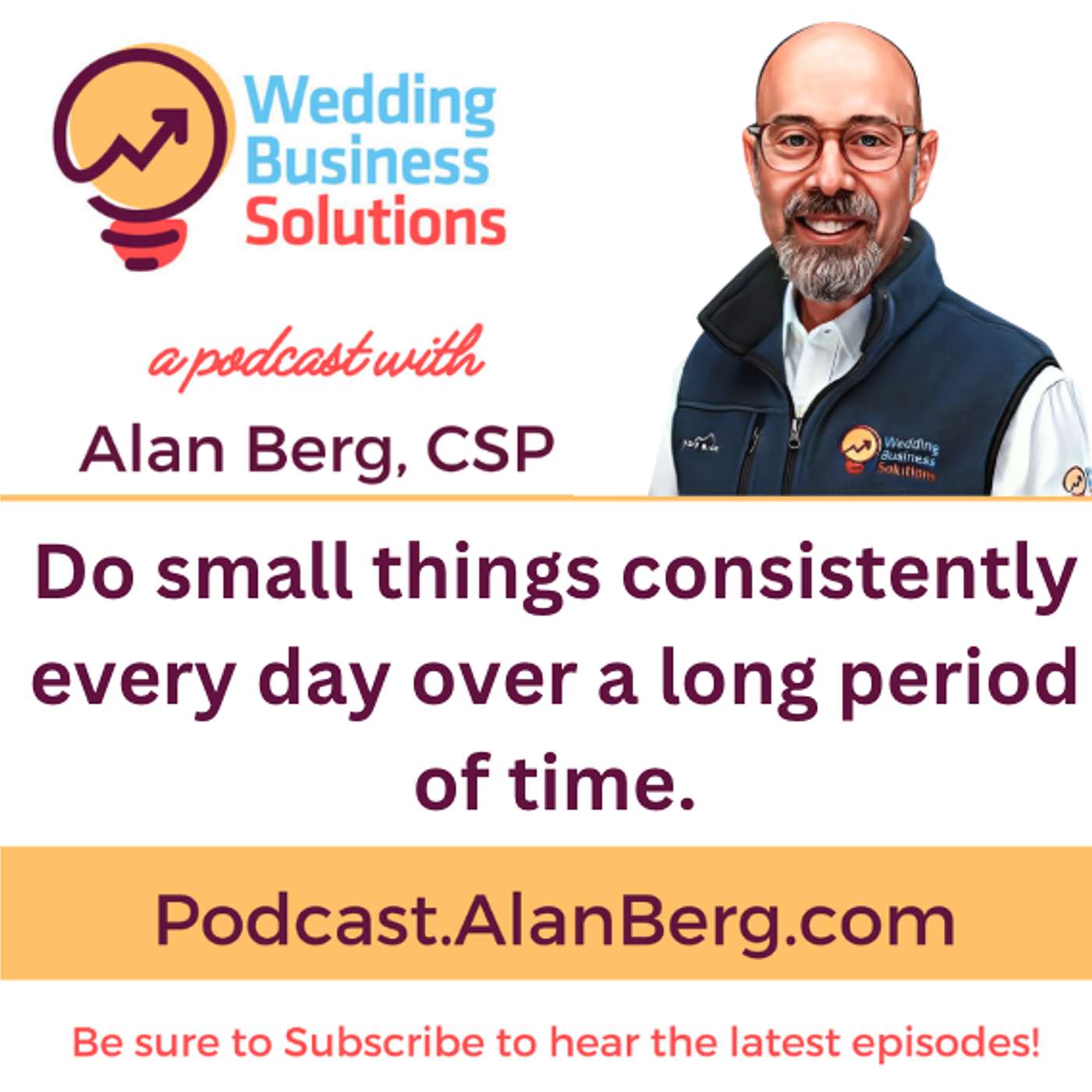 Do small things consistently every day over a long period of time! Do small things consistently every day over a long period of time!