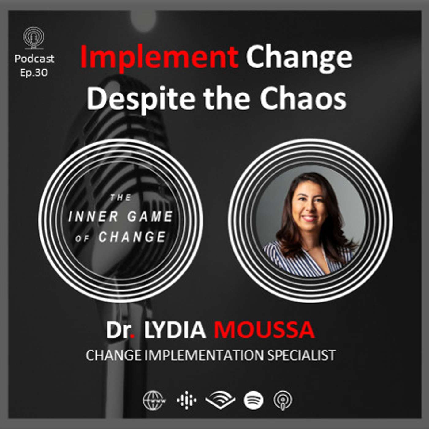 E30 - Implement Change Despite the Chaos - Podcast with Lydia Moussa thumbnail