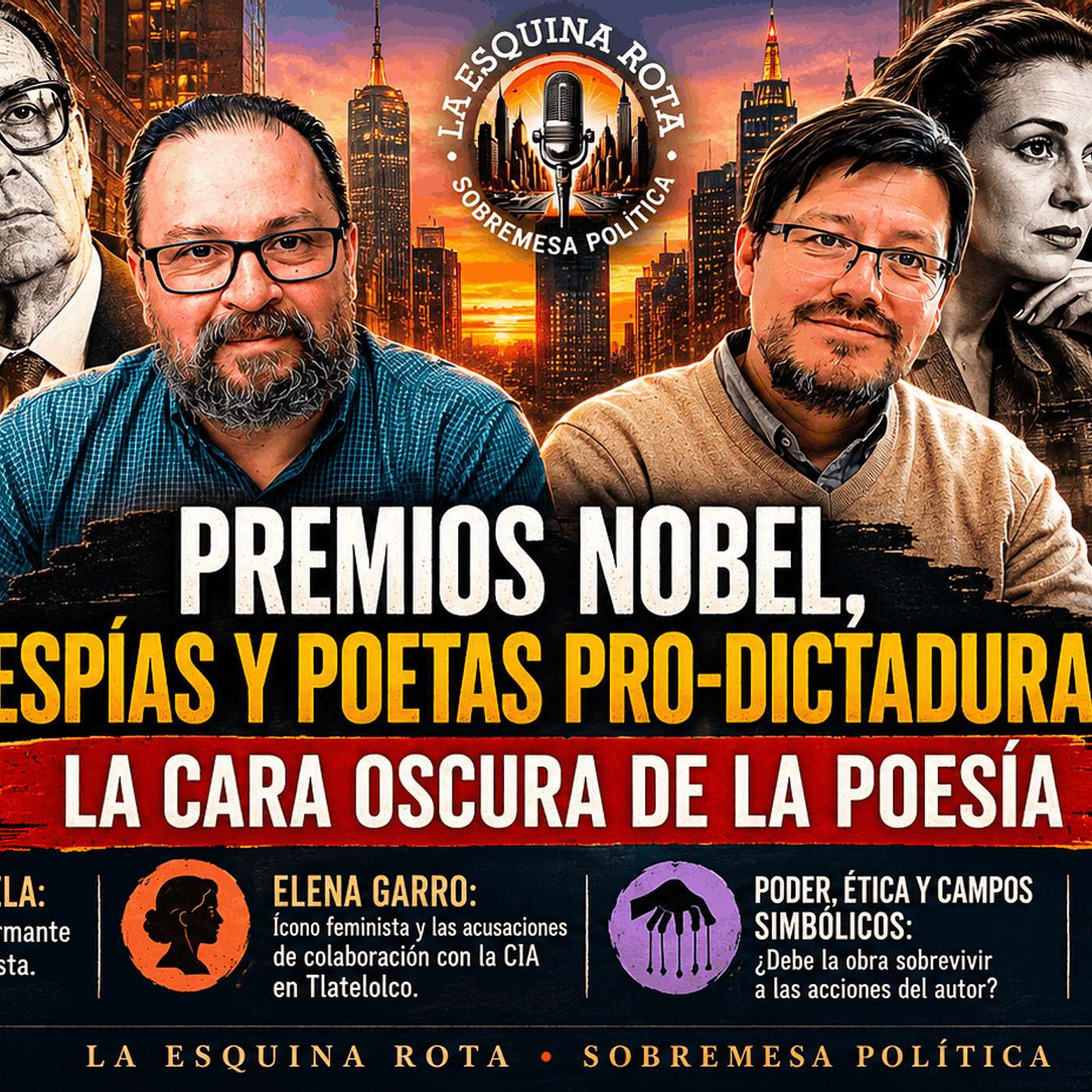 Premios Nobel, espías y poetas pro-dictaduras: la cara oscura de la poesía. episode artwork