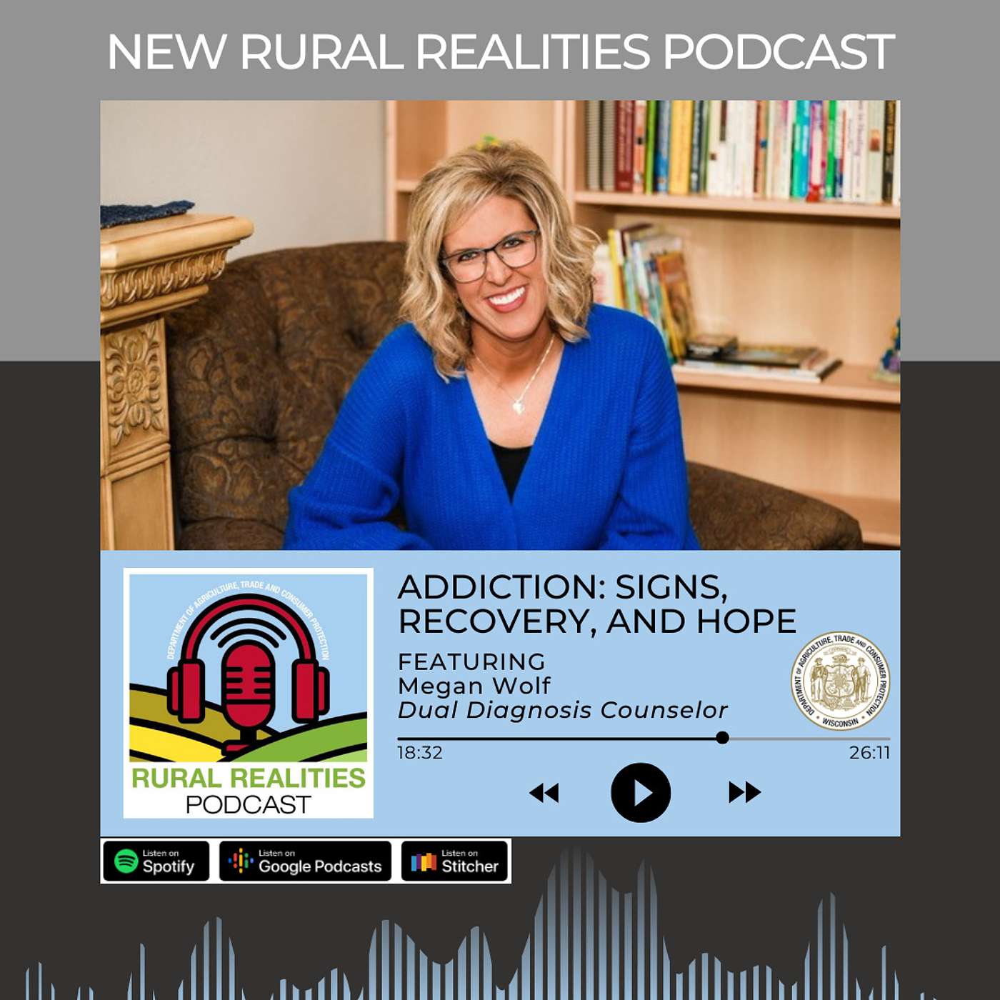 Addiction - Signs, Recovery and Hope with Megan Wolf, Dual Diagnosis Counselor episode artwork