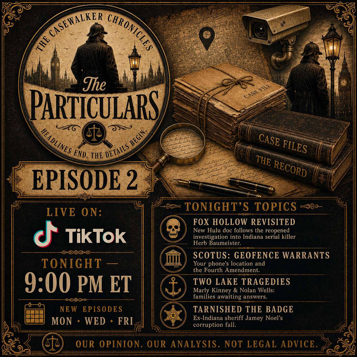 Fox Hollow Farm, Herb Baumeister & the SCOTUS Geofence Warrant Ruling  The Particulars Ep. 2 episode artwork