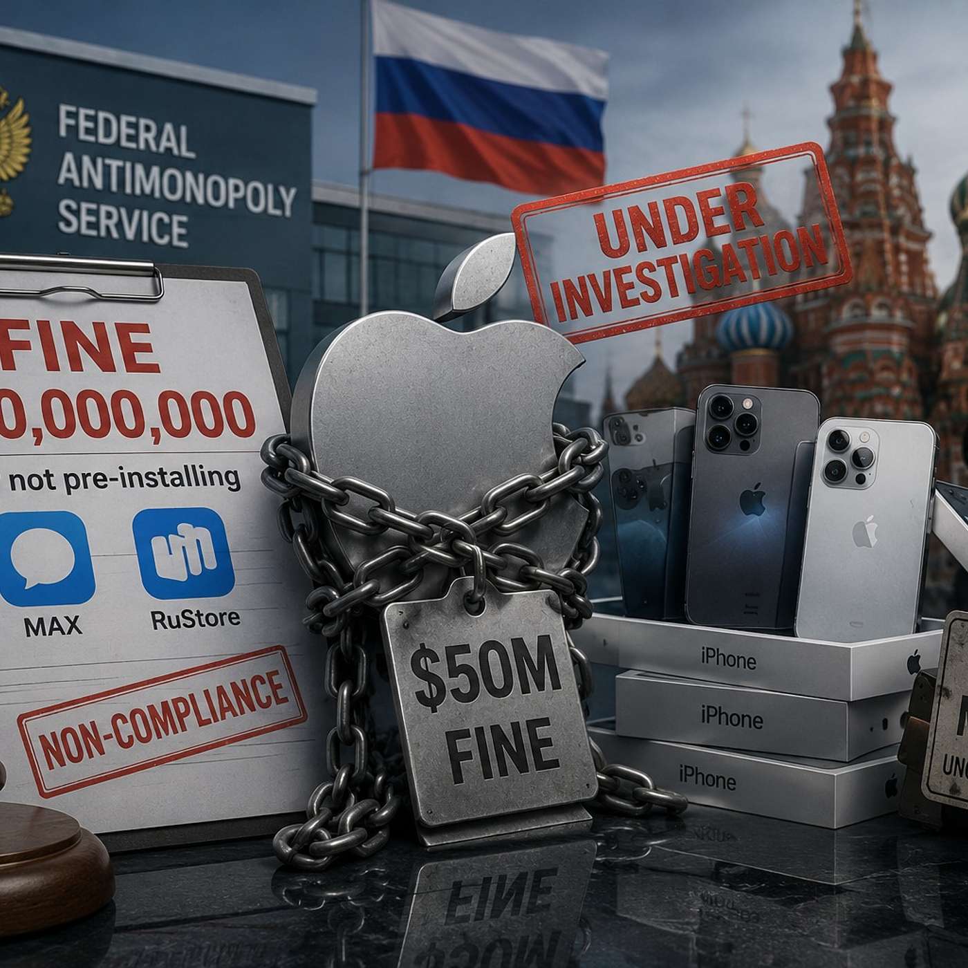 Russia Fines Apple $50M For iPhones It Doesn't Sell episode artwork