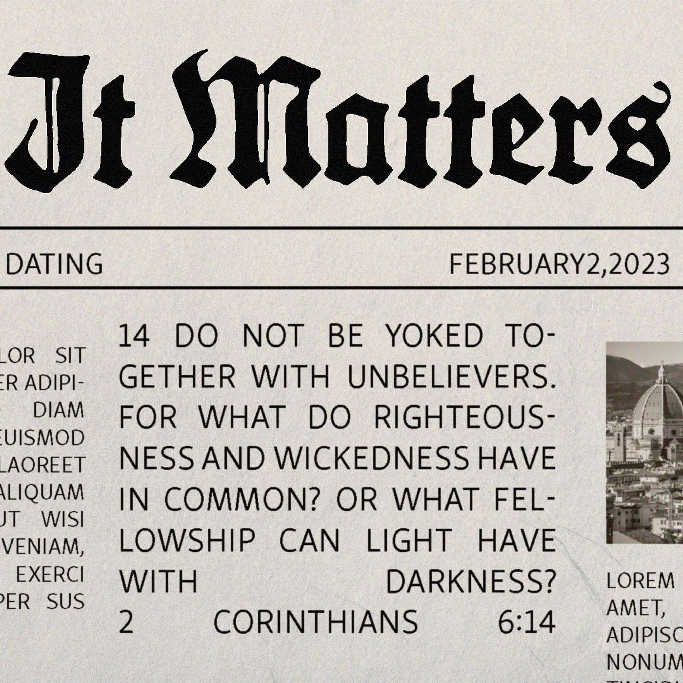 It Matters | Dating