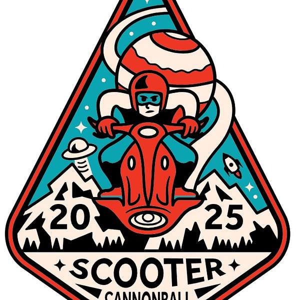 Episode 435 - The Scooter Cannonball with Bob and Cheryl Artwork