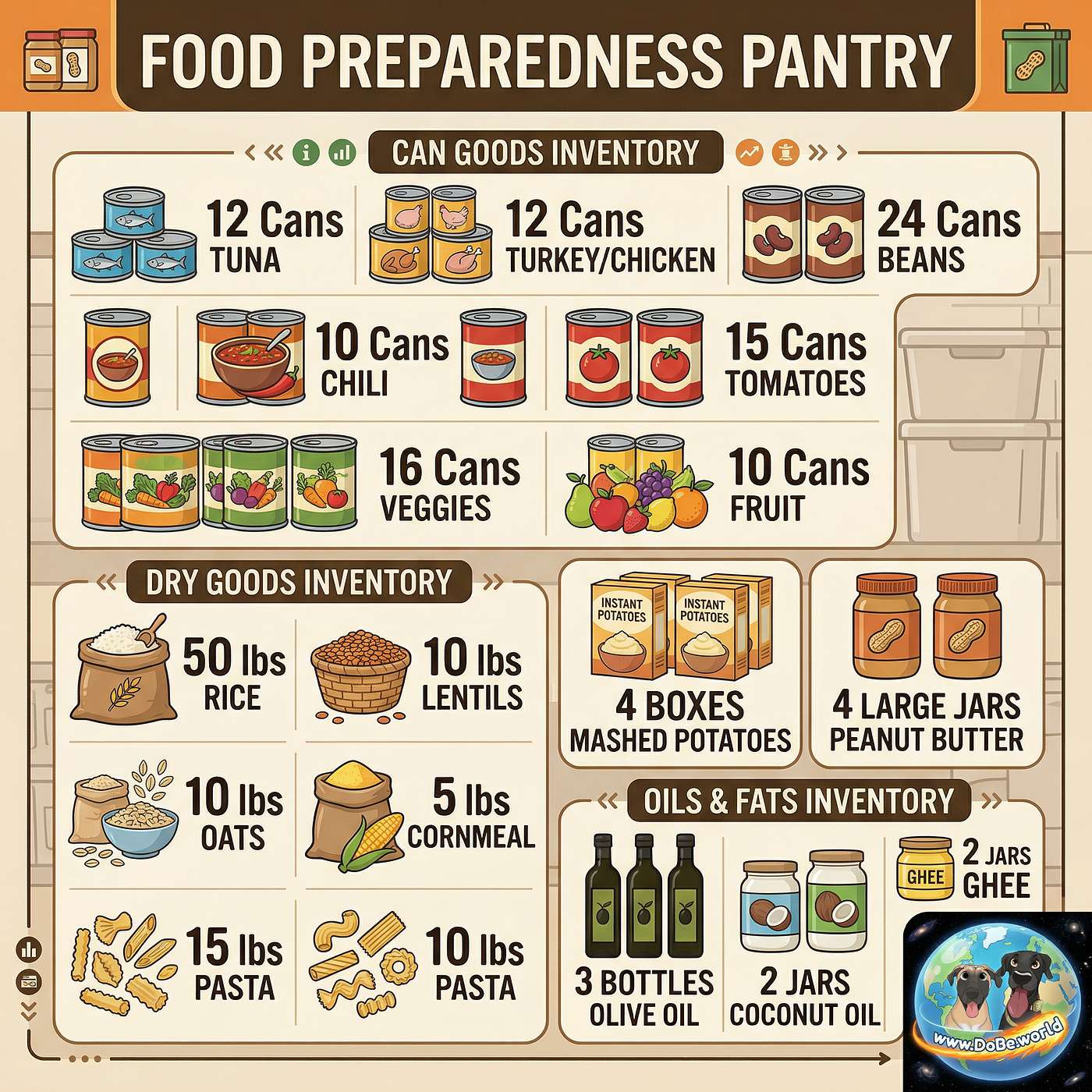 38: Canned & Bagged Food Pantry for 30 Days Survival episode artwork