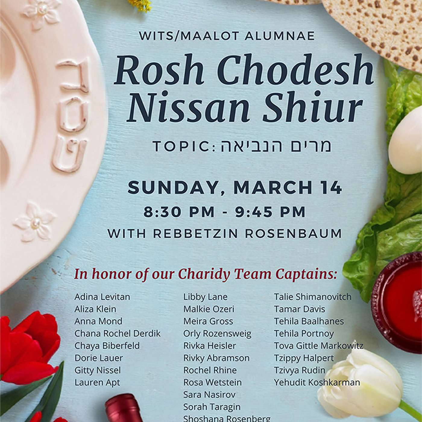 Pre-Pesach Shiur, Miriam HaNevia episode artwork