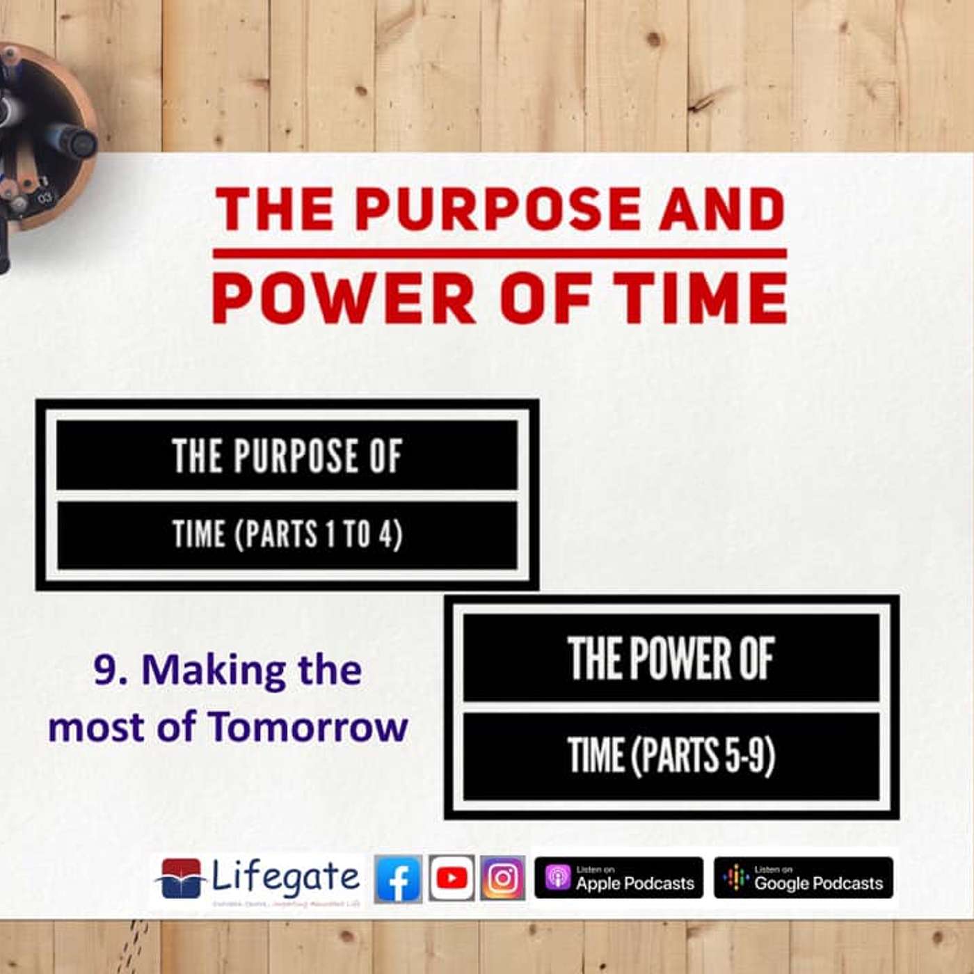 Making the Most of Tomorrow (Purpose and Power of Time) - Lifegate Church - 29.8.21 episode artwork