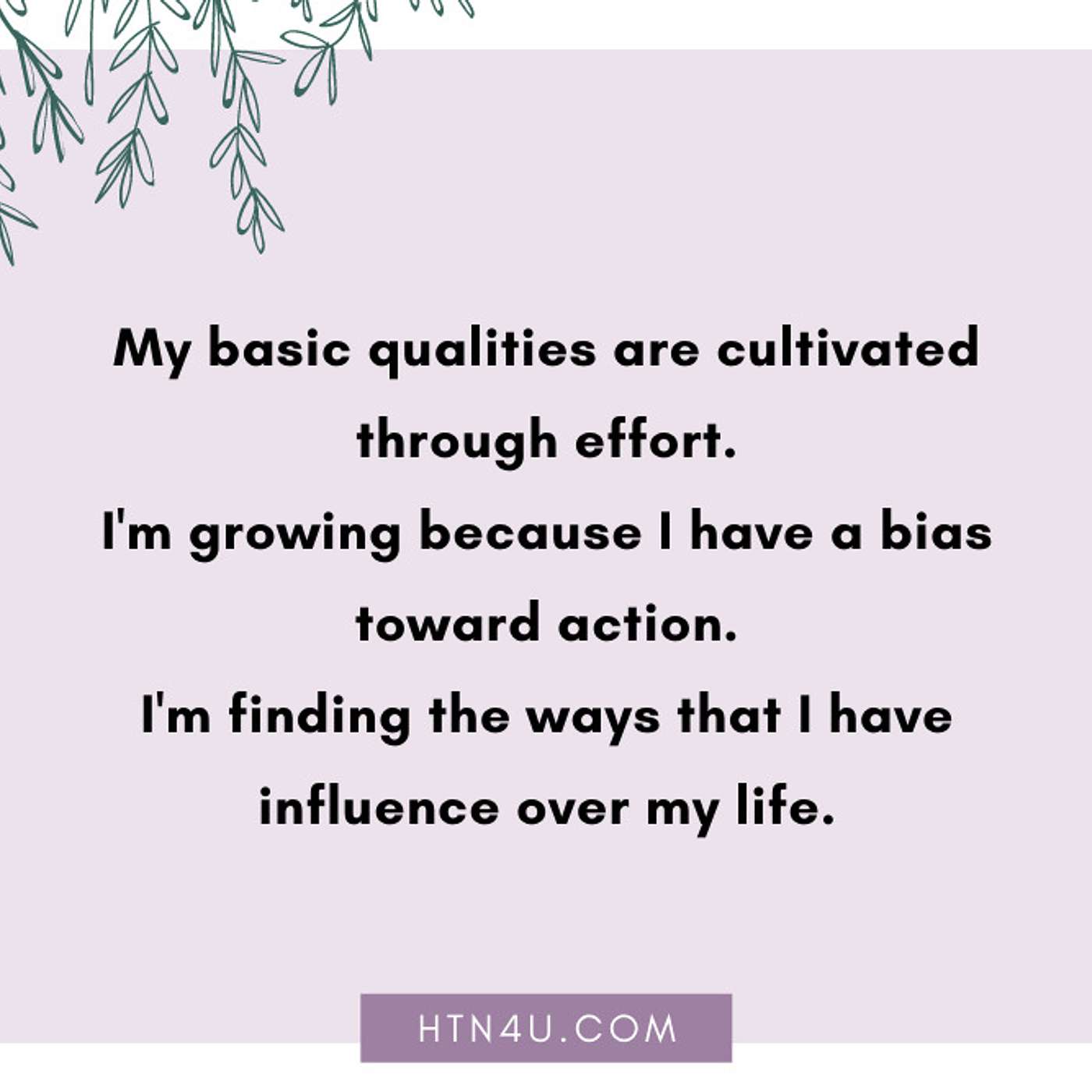 HTN4U Unlimiting Affirmations on Mindset #118