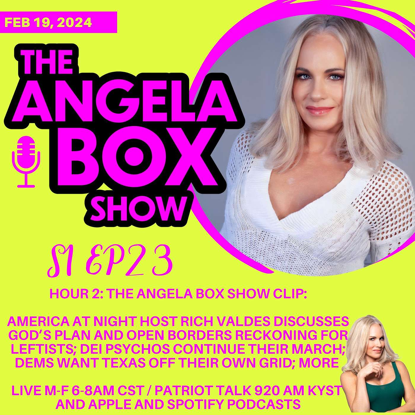 The Angela Box Show - February 19, 2024 S1 Ep23 - HOUR 2