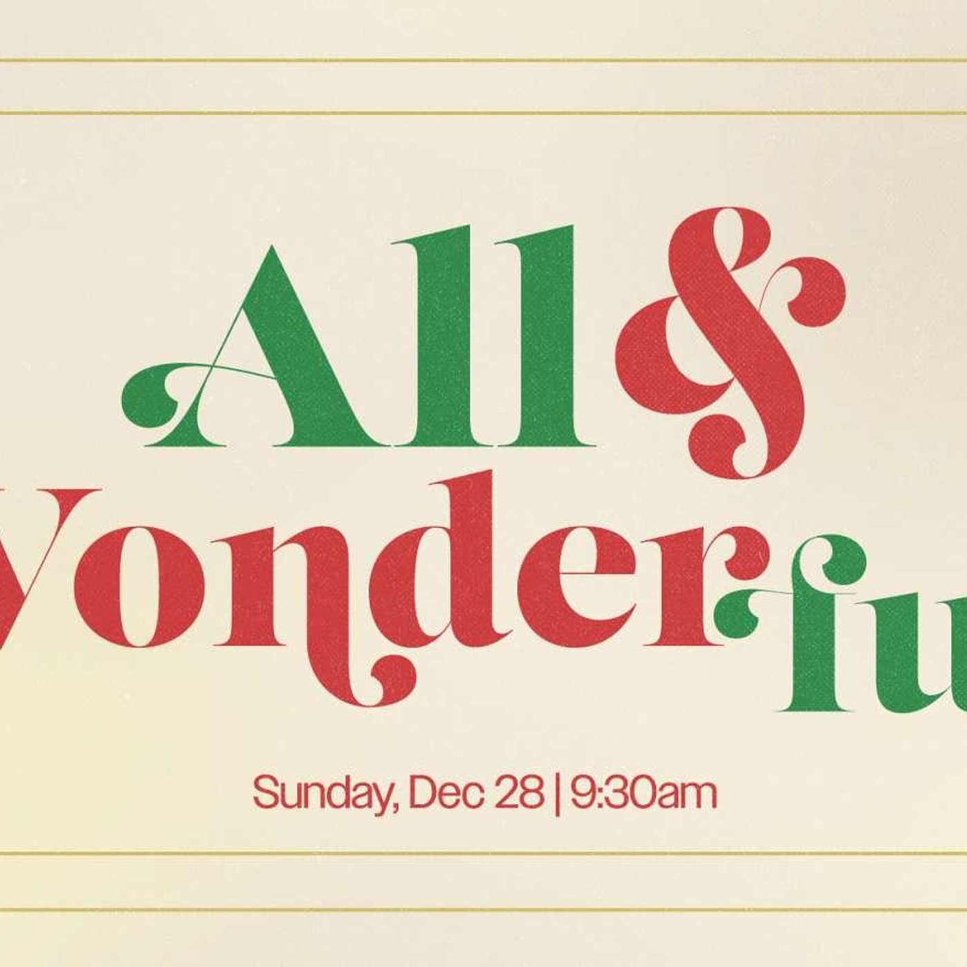 Awe and Wonder | Simeon: Expectation