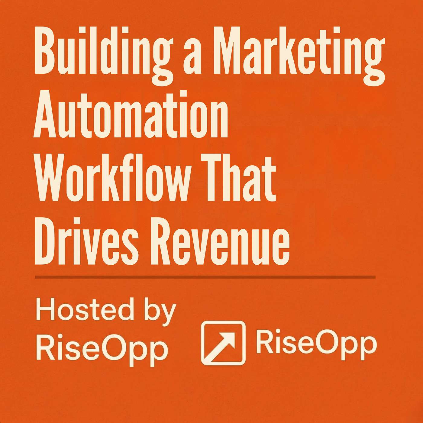 Building a Marketing Automation Workflow That Drives Revenue | RiseOpp episode artwork