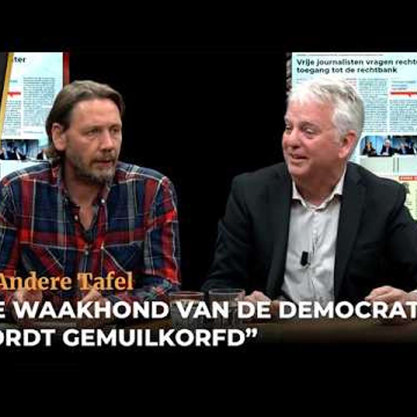 De Andere Tafel - "De waakhond van de democratie wordt gemuilkorfd" (Rico in café Weltschmerz)