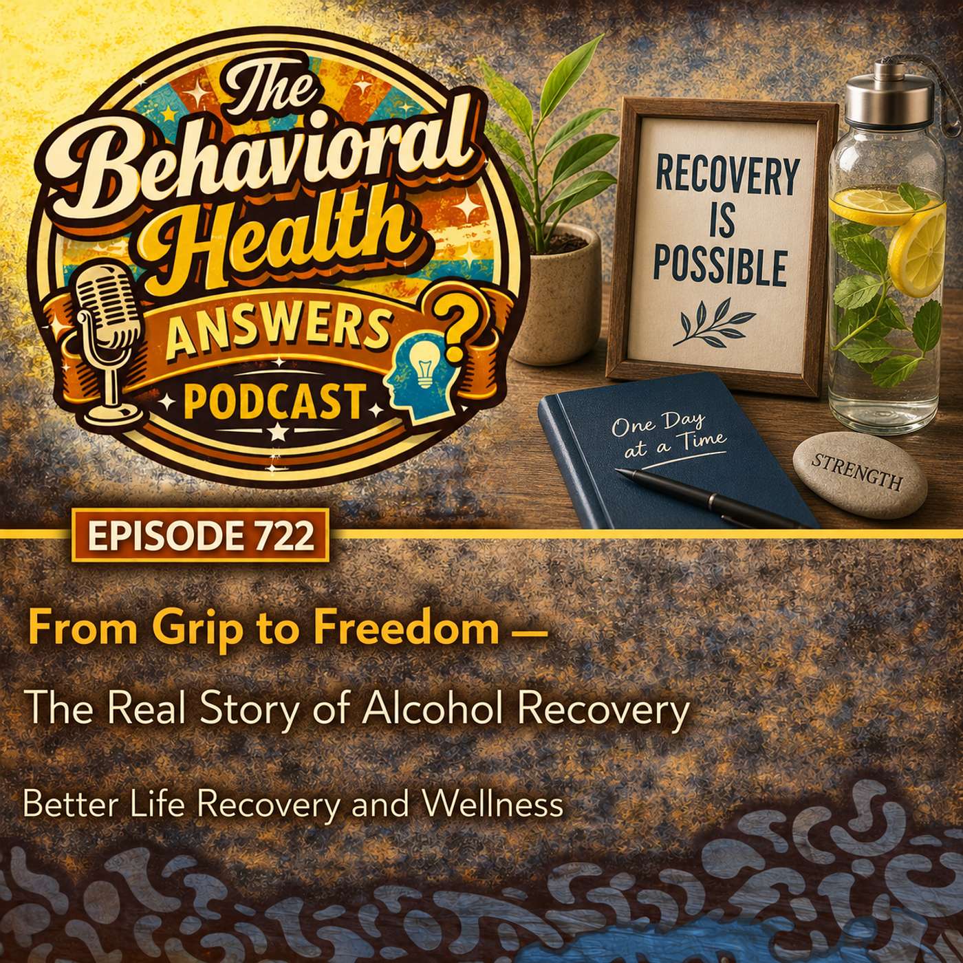 Episode 722: From Grip to Freedom - The Real Story of Alcohol Recovery | Better Life Recovery and Wellness episode artwork