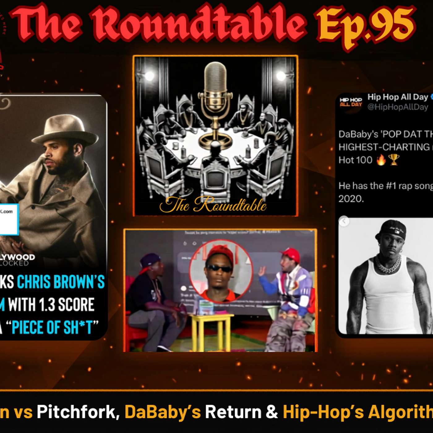 Chris Brown vs Pitchfork, DaBaby's Return & Hip-Hop's Algorithm Problem |Roundtable Ep.95 episode artwork