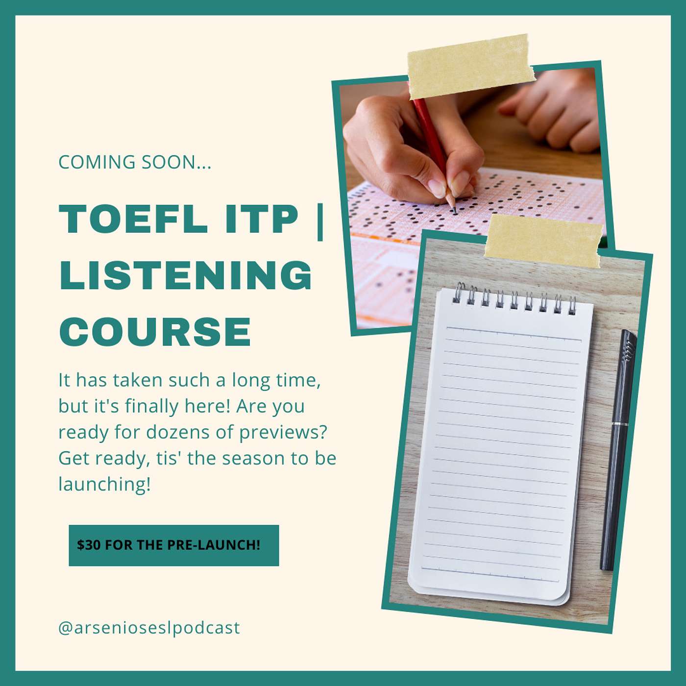 TOEFL iTP | Listening | Course Launch! episode artwork