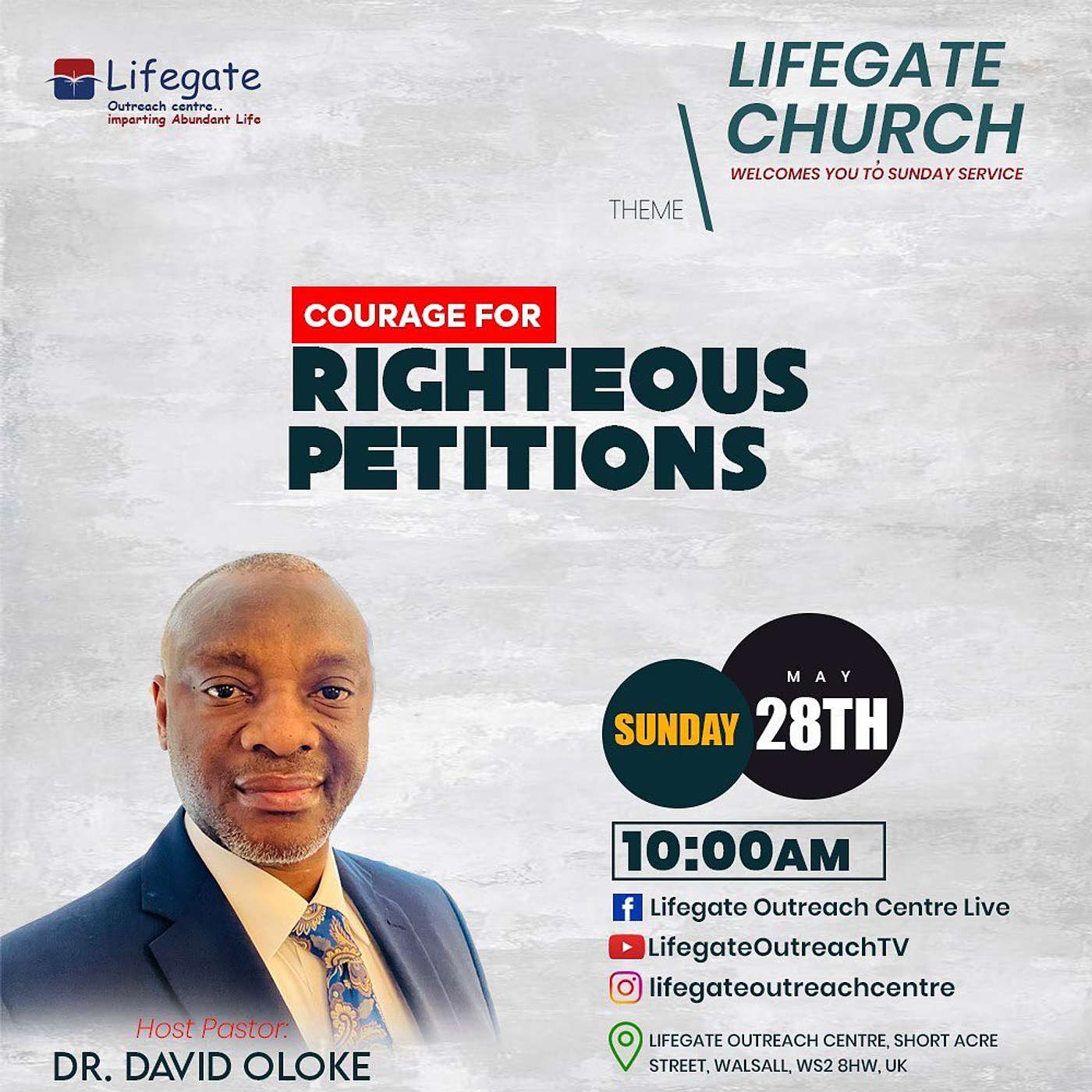 Courage for Righteous Petition - Lifegate Church - 28.5.23 episode artwork