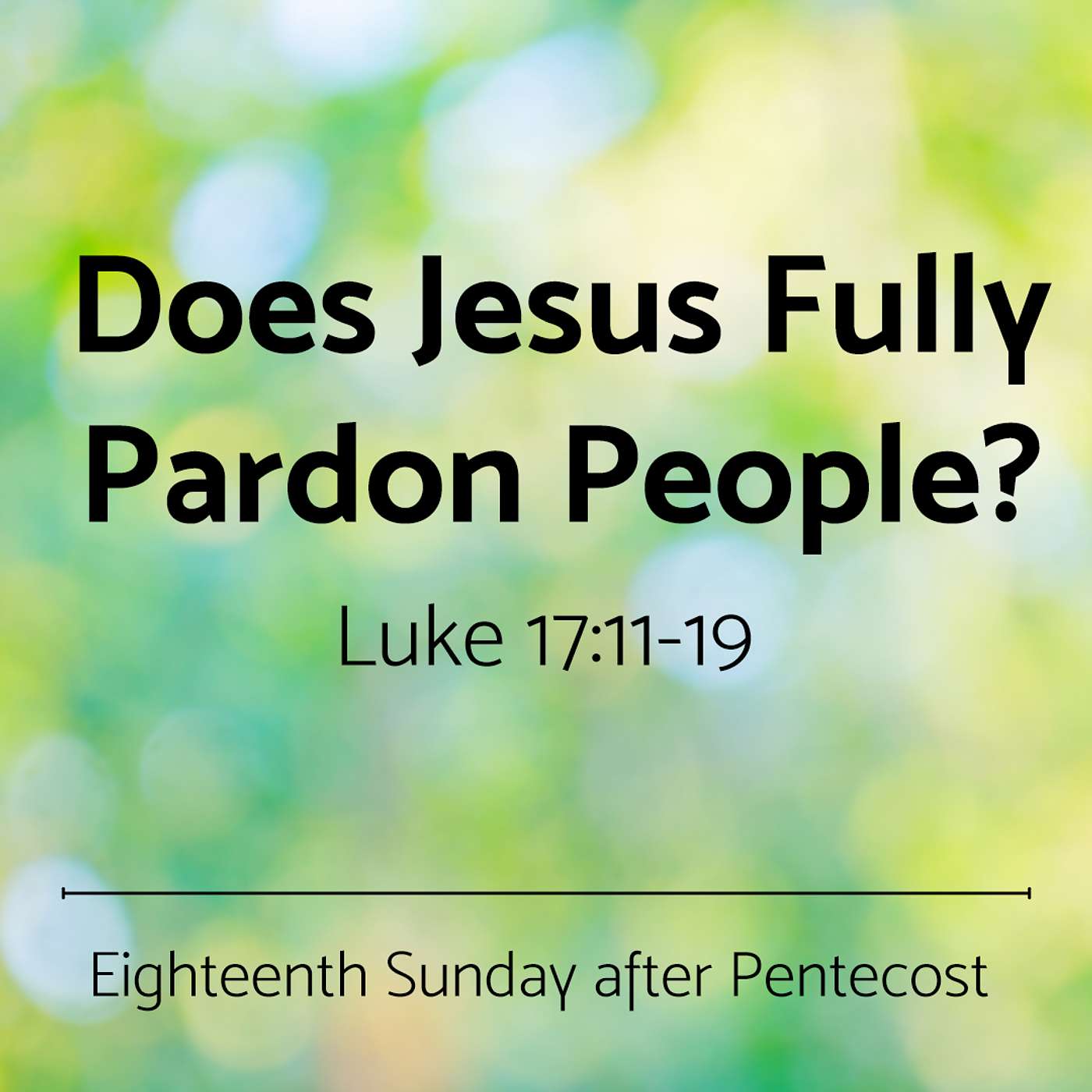 Does Jesus Fully Pardon People?