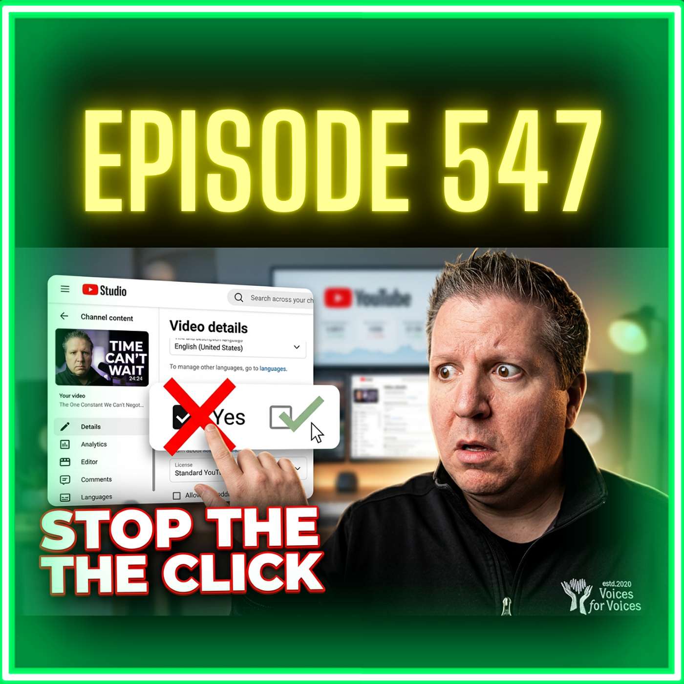 Stop Clicking 'Yes' On These YouTube Settings | Episode 547 episode artwork