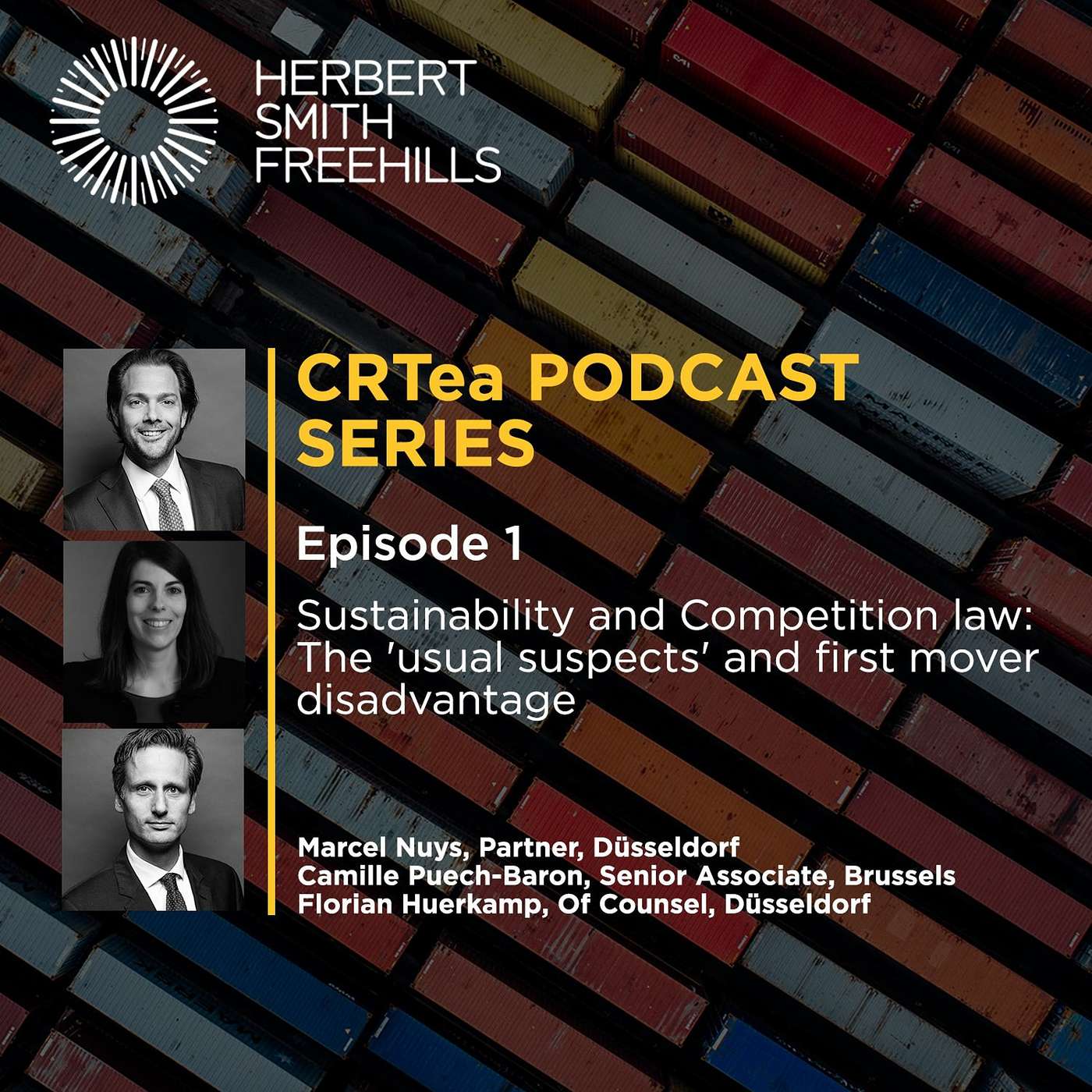 CRTea EP1: Sustainability and Competition law: The 'usual suspects' & first mover disadvantage episode artwork