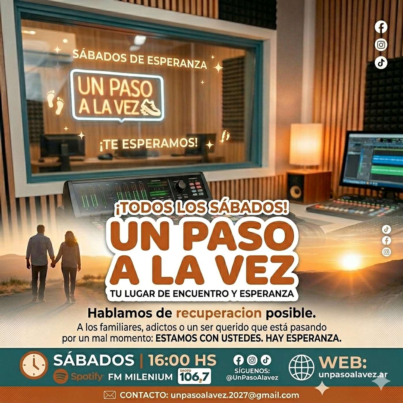 Un paso a la Vez  Hablamos de Adicciones y Recuperacion Posible