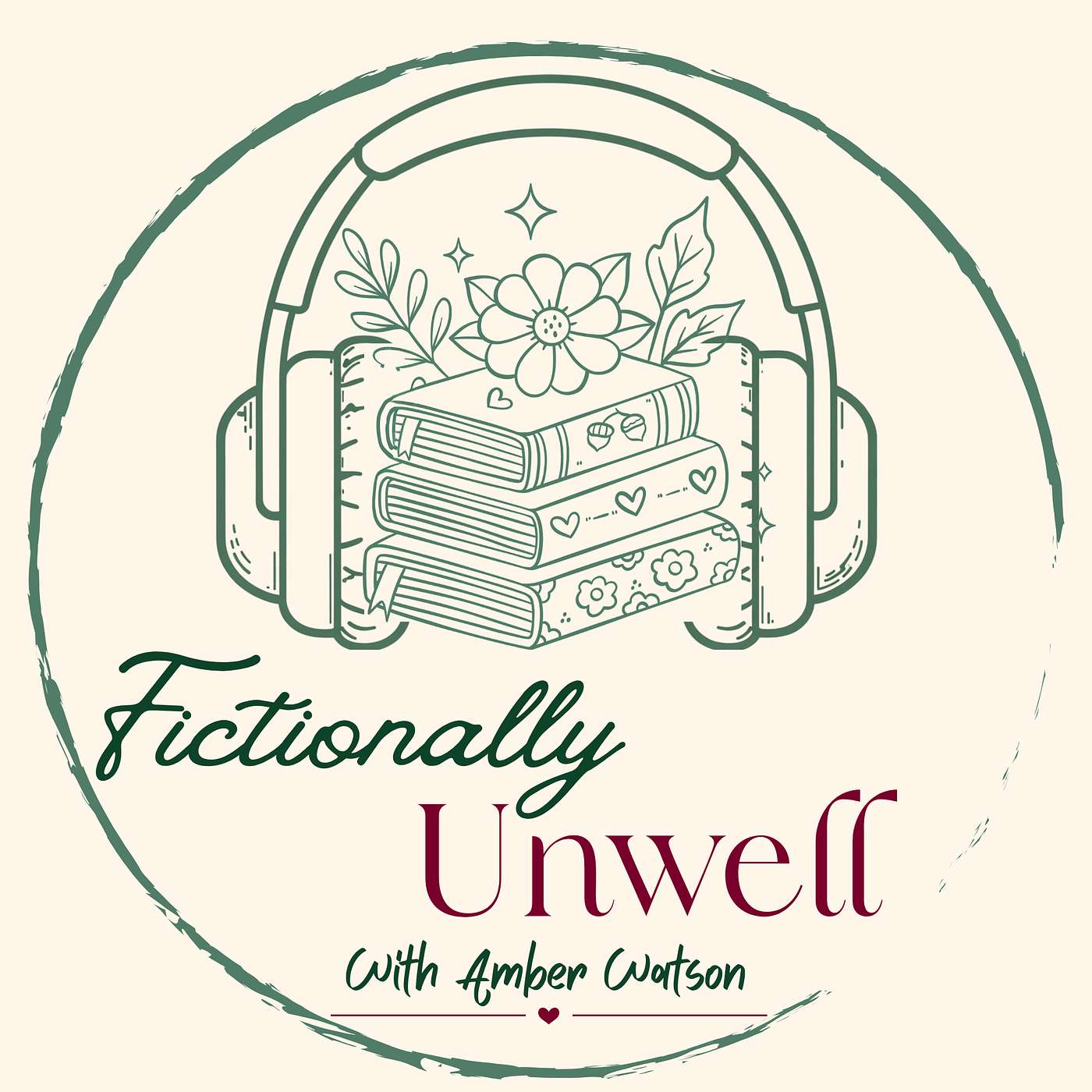 Fictionally Unwell podcast artwork