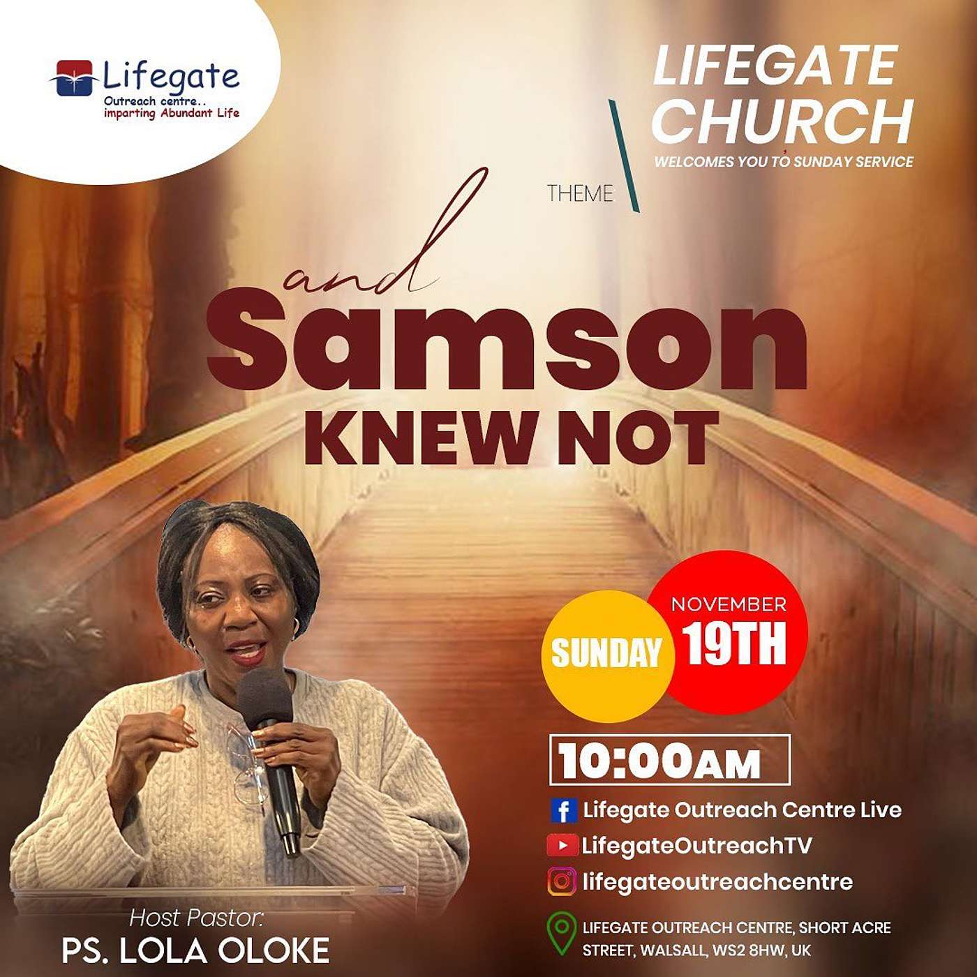 And Samson Knew Not - Lifegate Church - 19.11.23 episode artwork