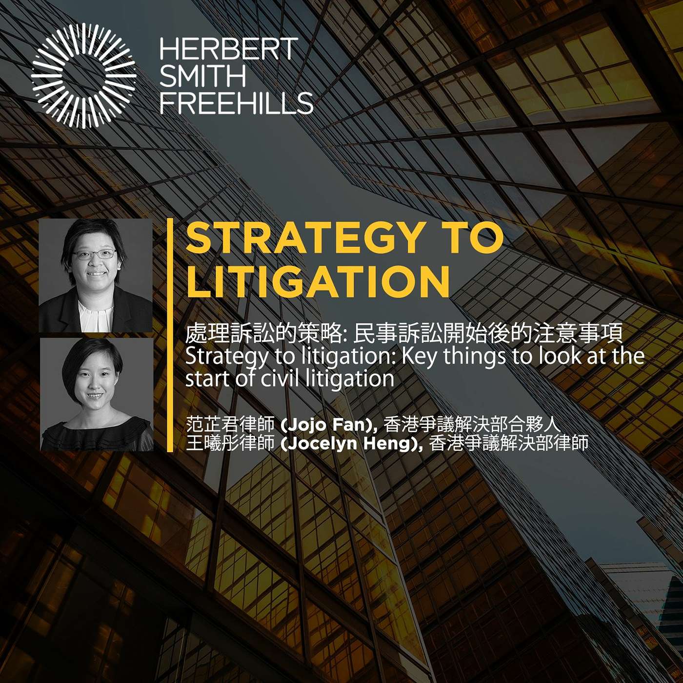 處理訴訟的策略: 民事訴訟開始後的注意事項  Strategy to litigation: Key things to look at the start of civil litigation episode artwork