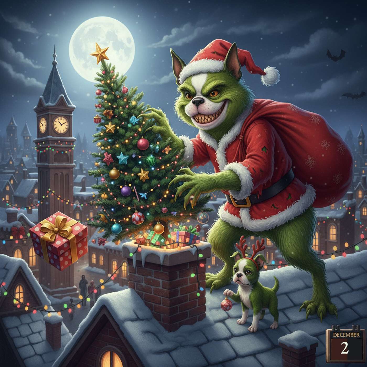 Boston Terrier Christmas