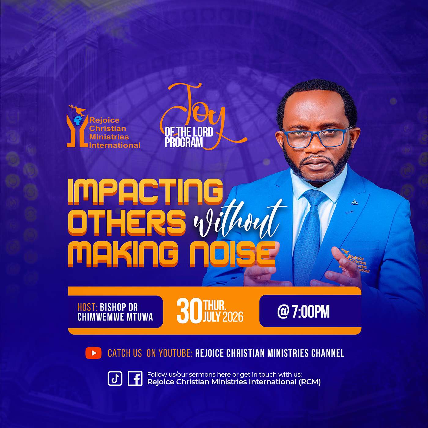 Impacting People Without Making Noise | Bishop CP Mtuwa