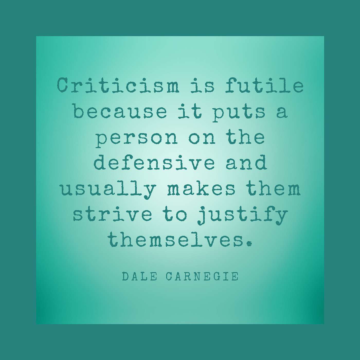 Understand THE RIGHT Criticism