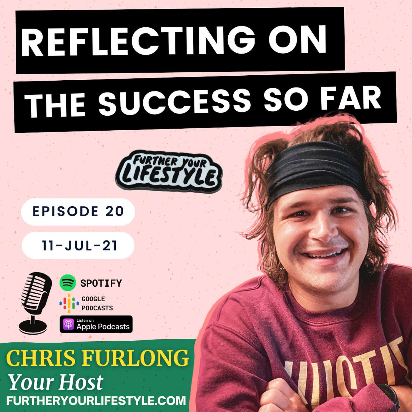 Ep.20 - Ft. Chris Furlong - Your Host Reflecting on the Success So Far | Further Your Lifestyle Podcast