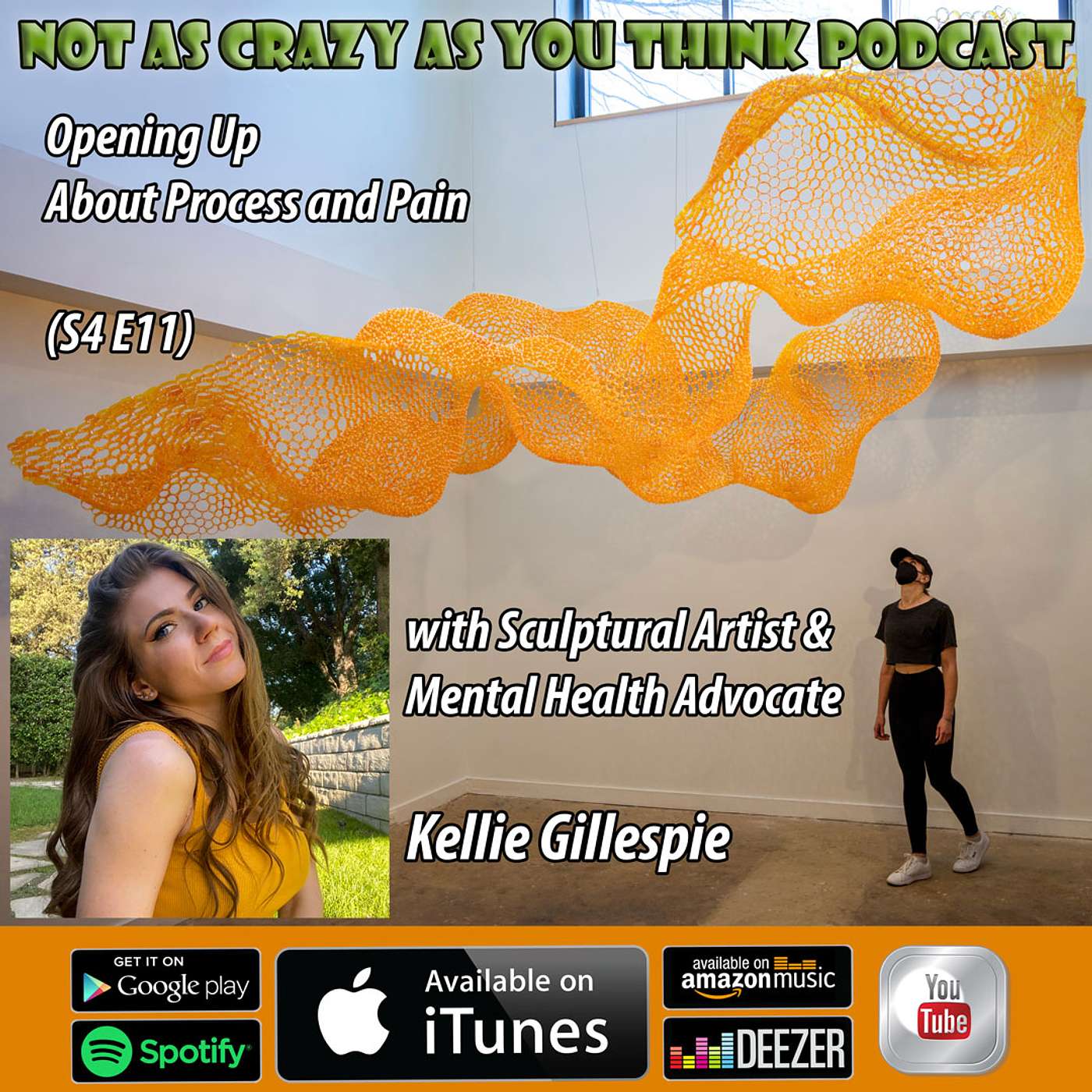 Opening Up About Process and Pain with Sculptural Artist and Mental Health Advocate, Kellie Gillespie (S4, E11)