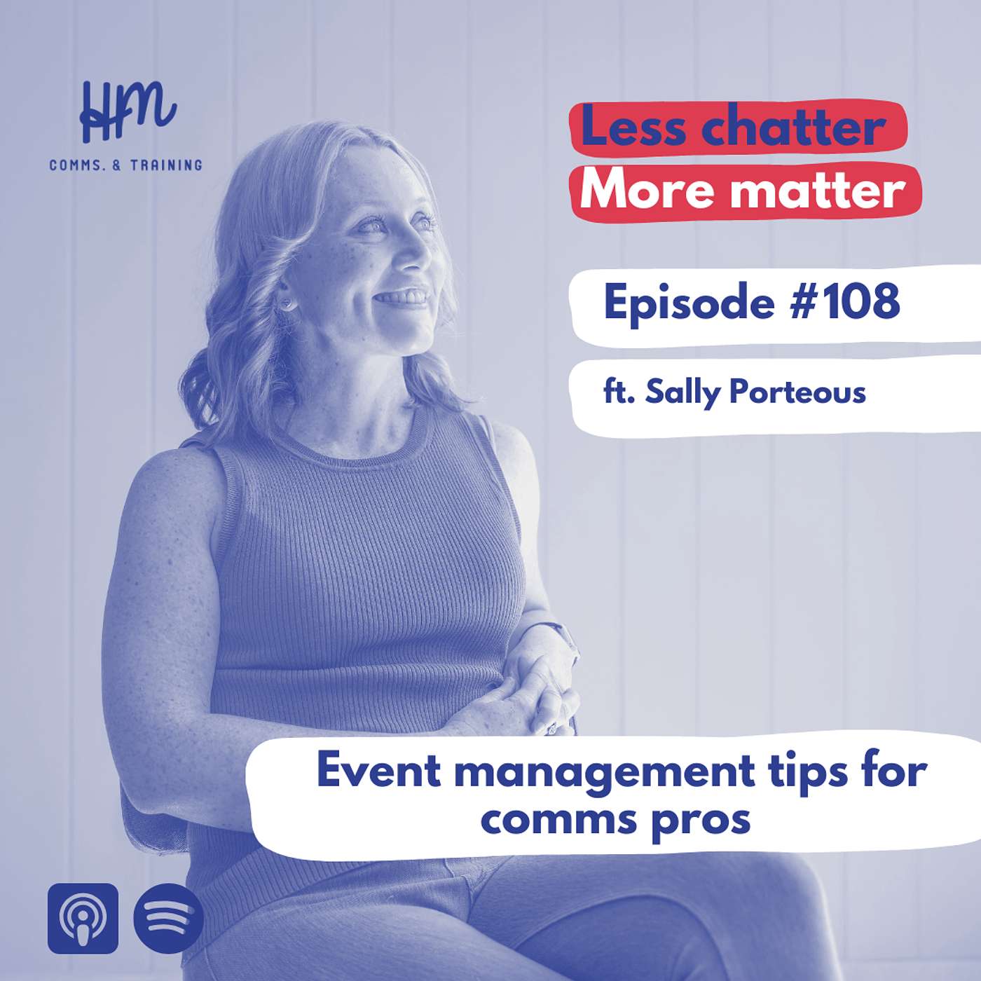 #108 Event management tips for comms pros (ft. Sally Porteous)