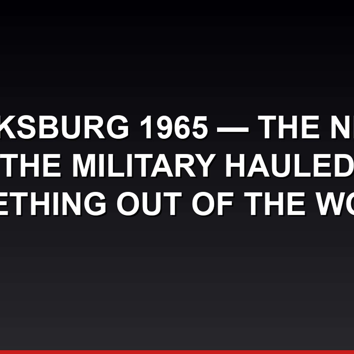Kecksburg 1965 — The Night the Military Hauled Something Out of the Woods