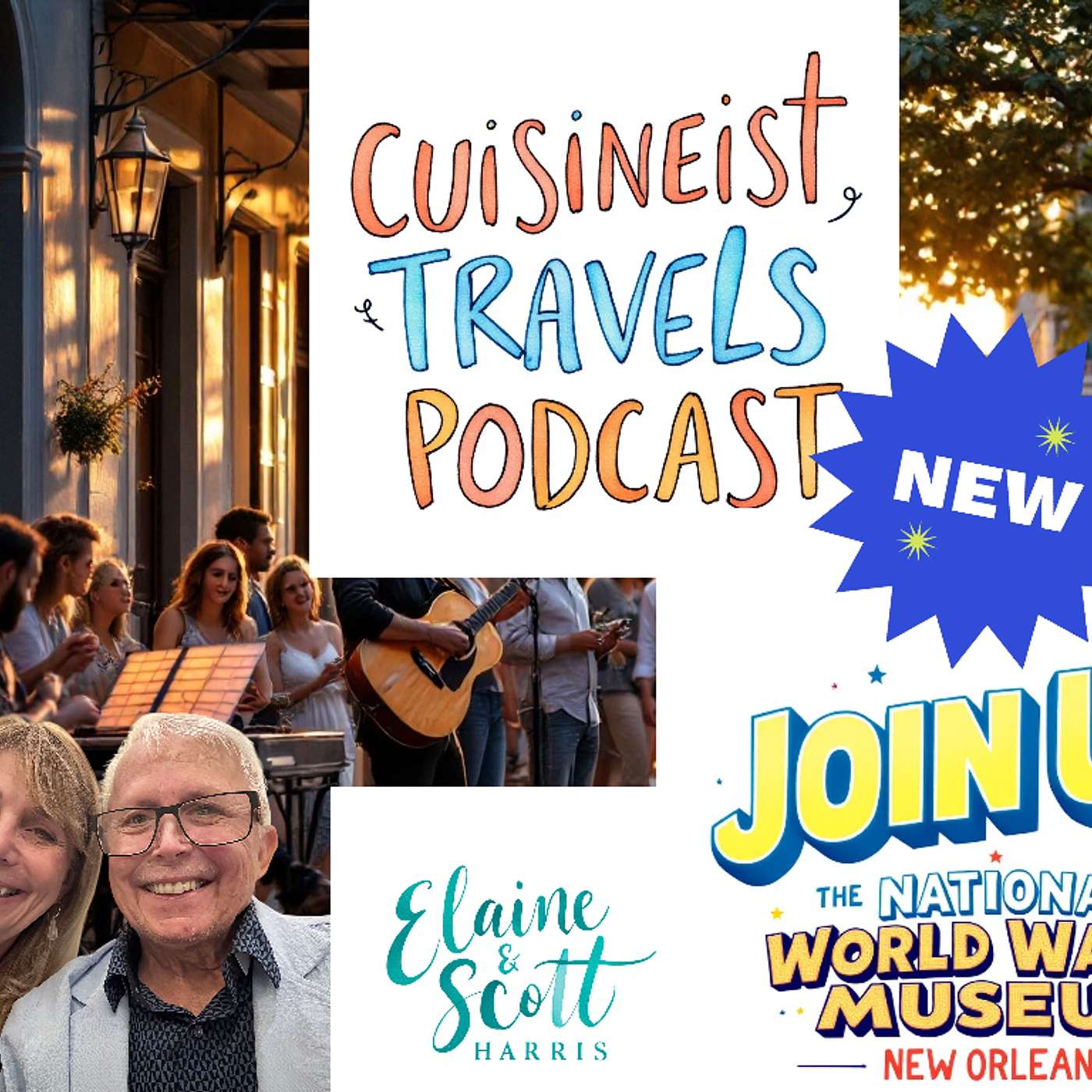 Cuisineist Travels Podcast Join Journalists Elaine and Scott Harris at The National World War II Museum's Liberation Pavilion in New Orleans for an Intimate inside Look. Joined by Co-Hosts Kate Roberts and Jack Martin.