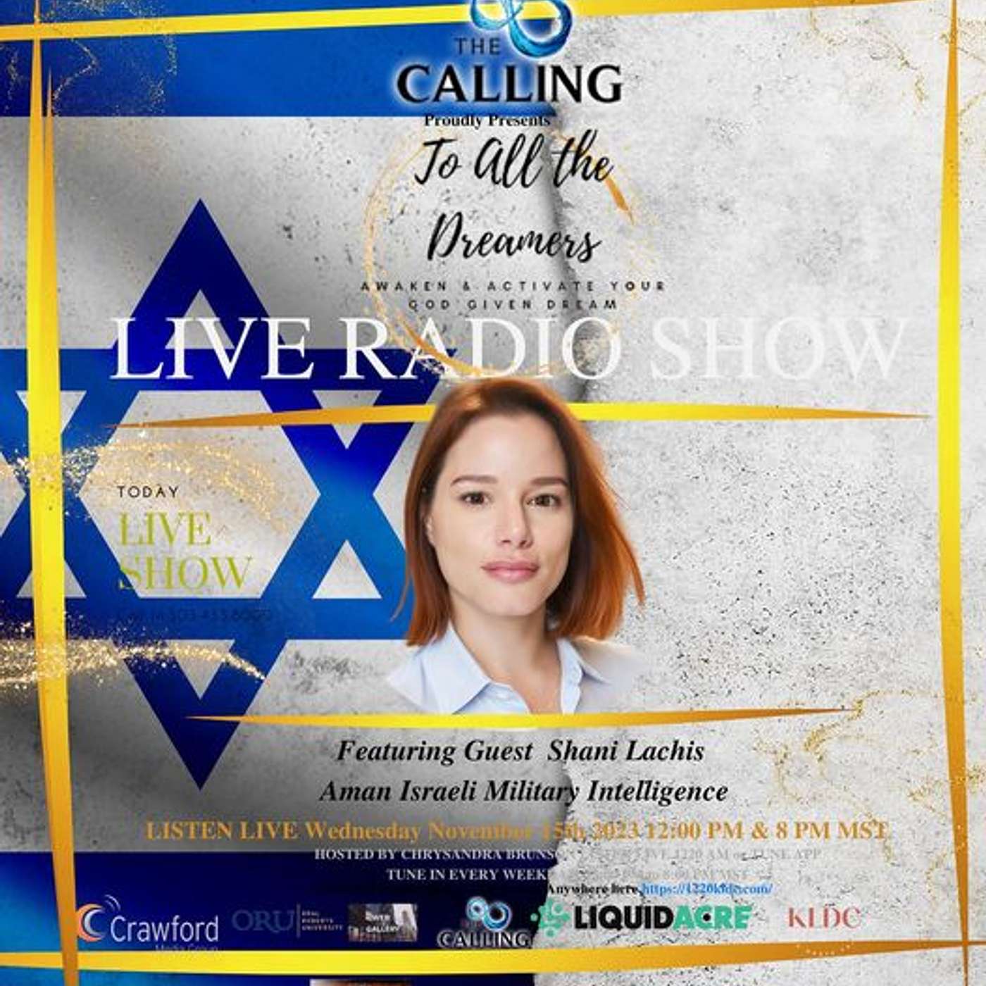 Shani Lachis,  Israeli Military Intelligence, on To All the Dreamers Radio Station Nov 15, 2023