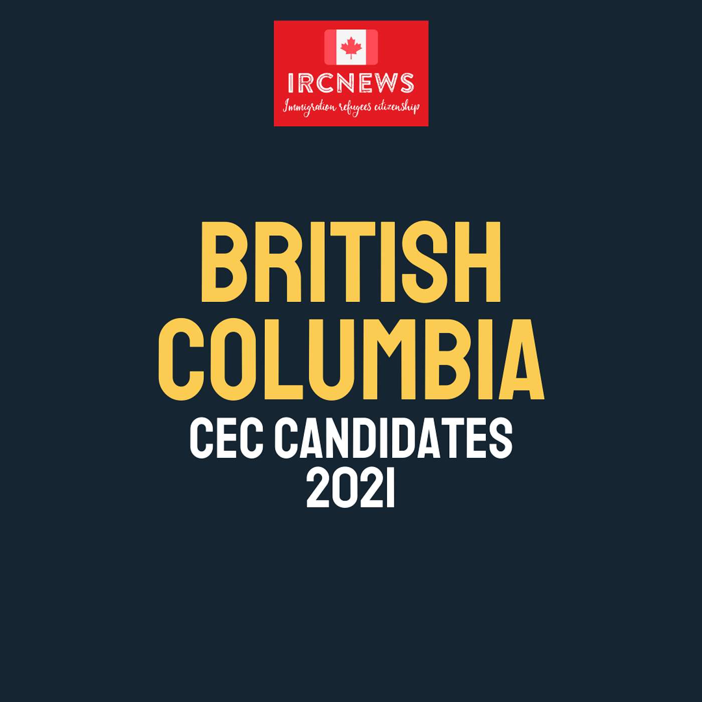 Canada Immigration Total CEC Express Entry Candidate selection for the province of British Columbia in 2021 episode artwork