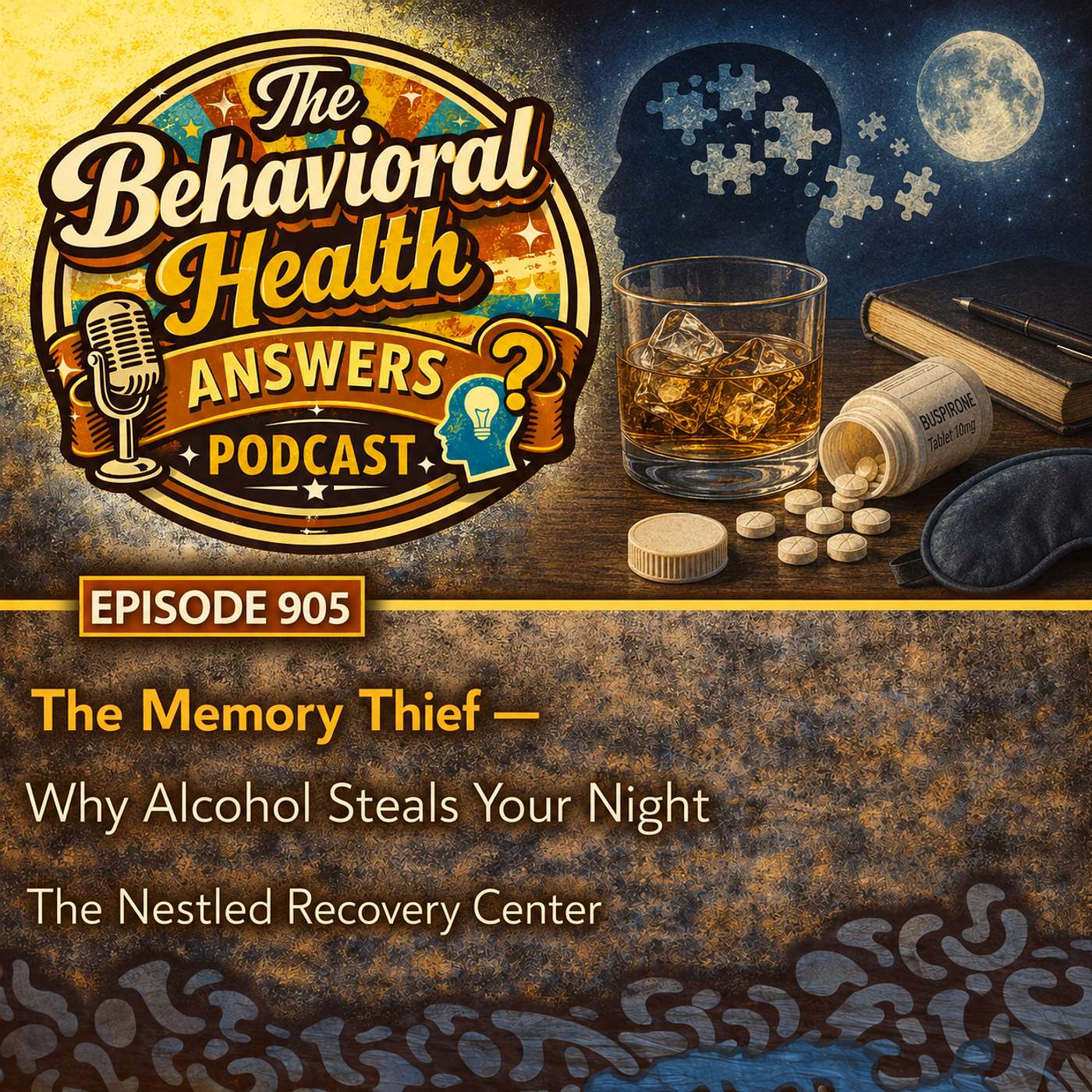 Episode 905: The Memory Thief - Why Alcohol Steals Your Night | The Nestled Recovery Center episode artwork