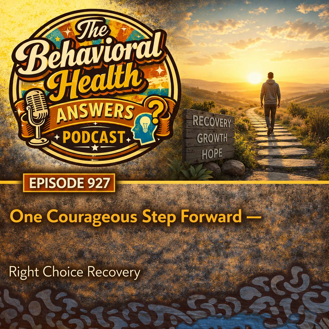 Episode 927: One Courageous Step Forward | Right Choice Recovery episode artwork