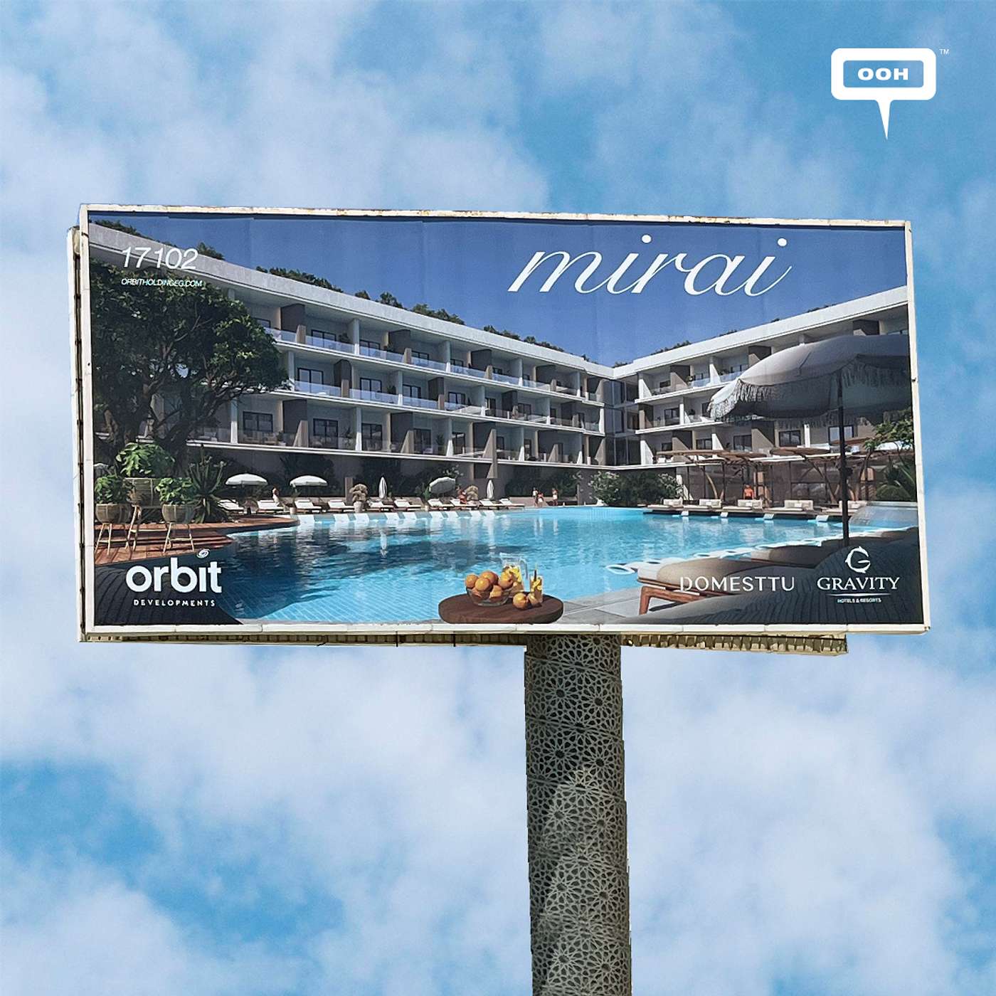 An OOH Campaign by Orbit Development to Promote their Latest Project "Mirai" episode artwork