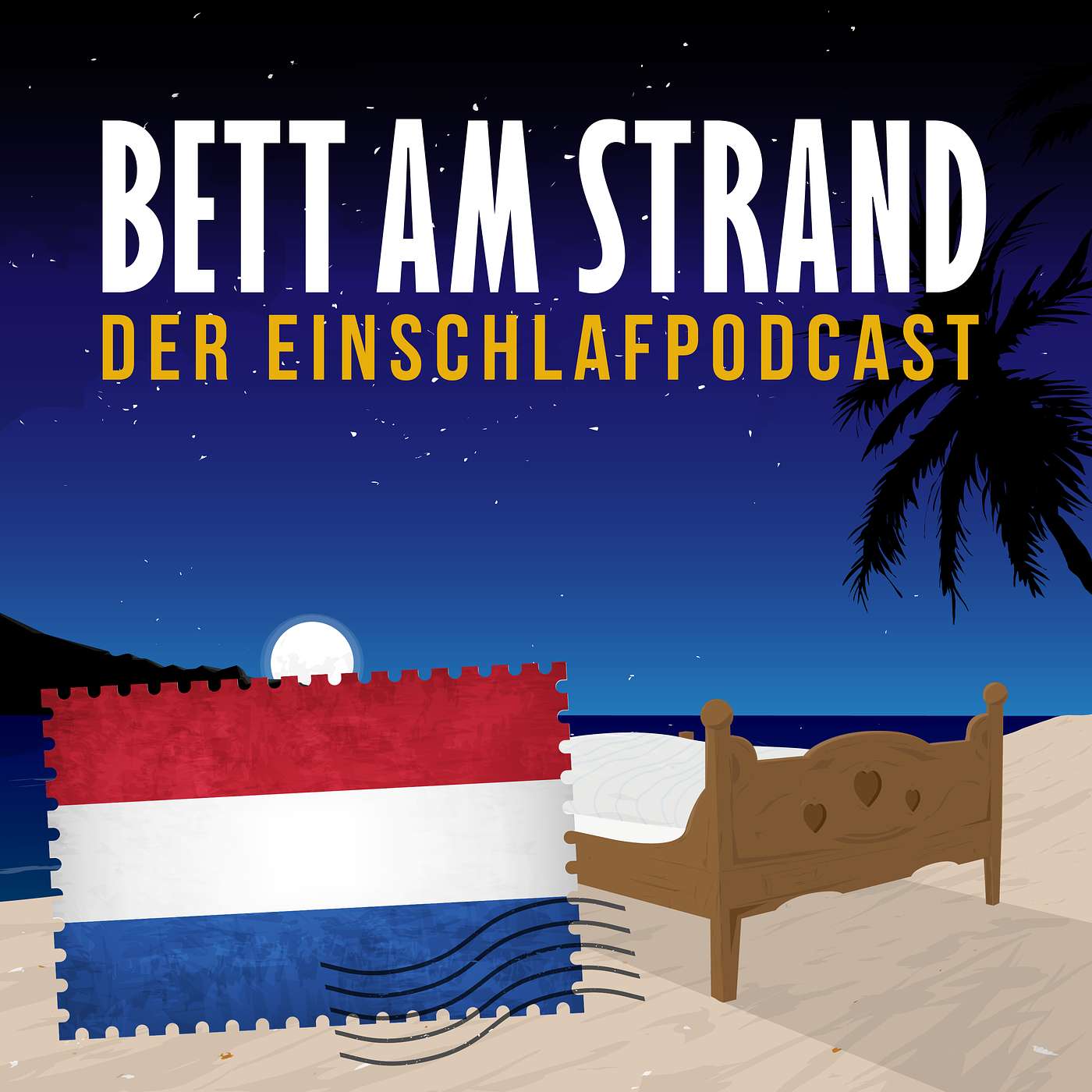 Bett am Strand | Einschlafen zu Reisegeschichten